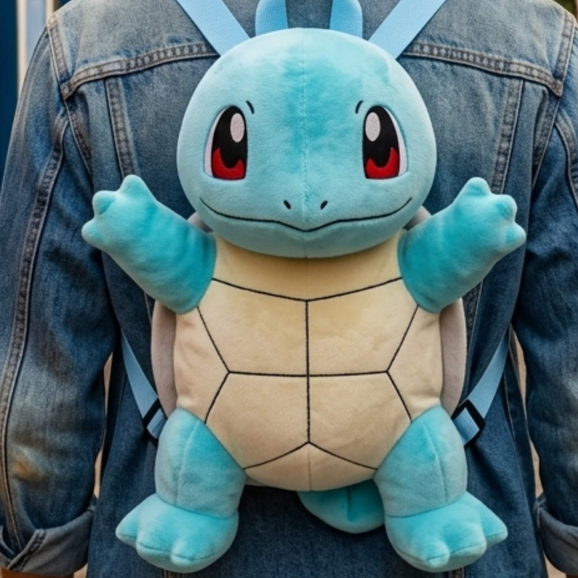 Mochila Pelúcia Infantil Squirtle Pokemon BBR - PK0002