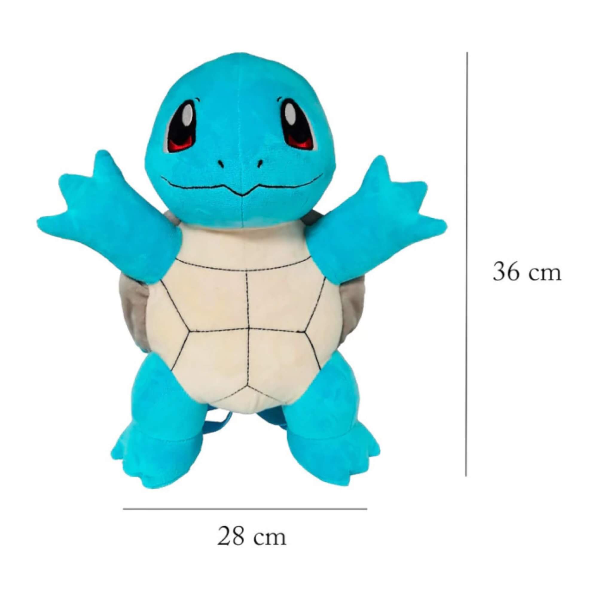 Mochila Pelúcia Infantil Squirtle Pokemon BBR - PK0002