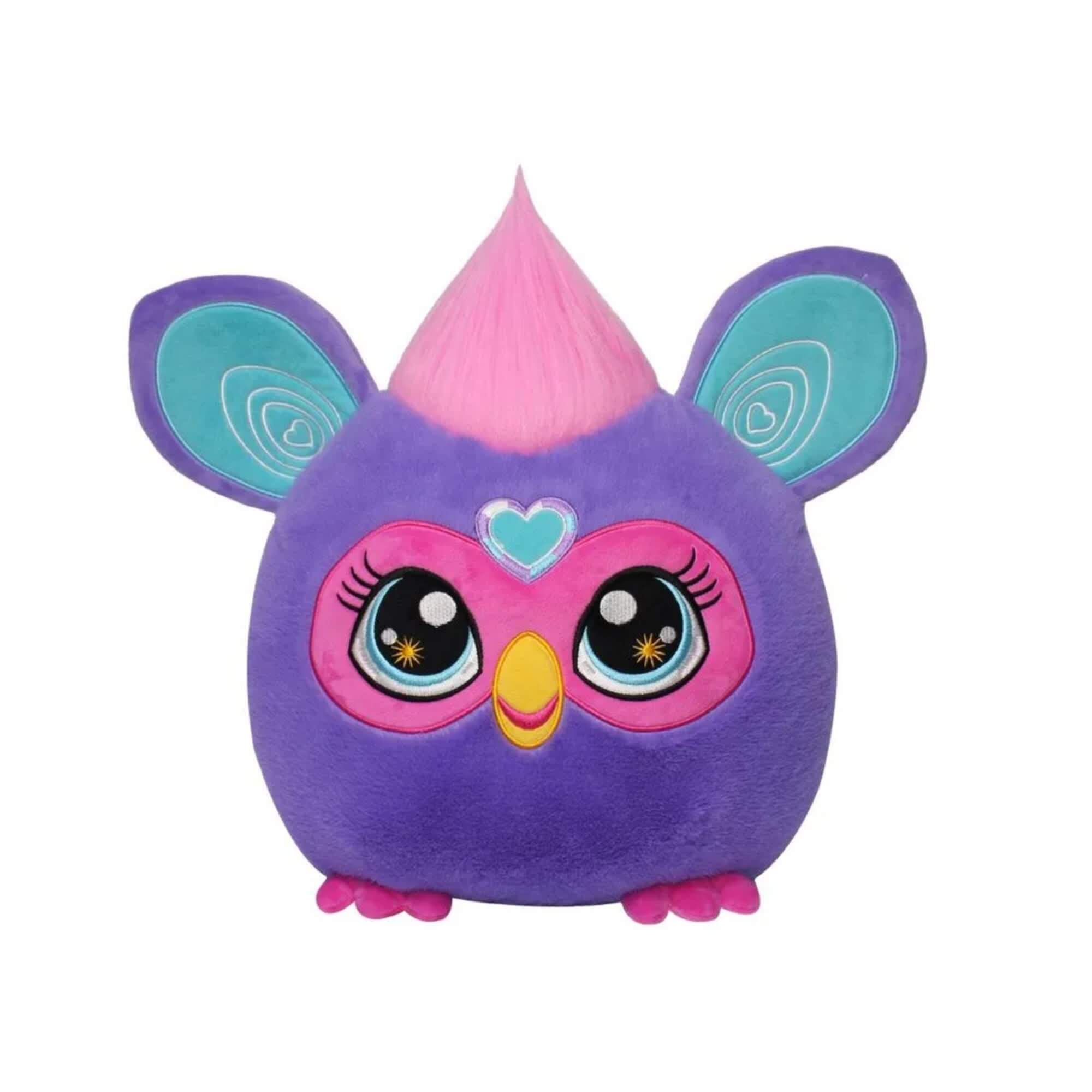 Almofada de Pelúcia Furby Sortida e Unitária Macia Decorativa BBR - HA0012