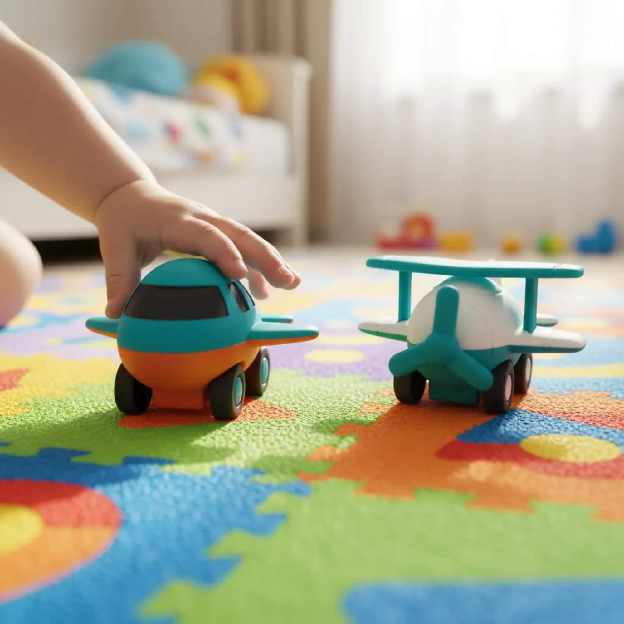 Brinquedo Aviõezinhos c/ Rodinhas Super Baby (Sortido) BBR - R3667