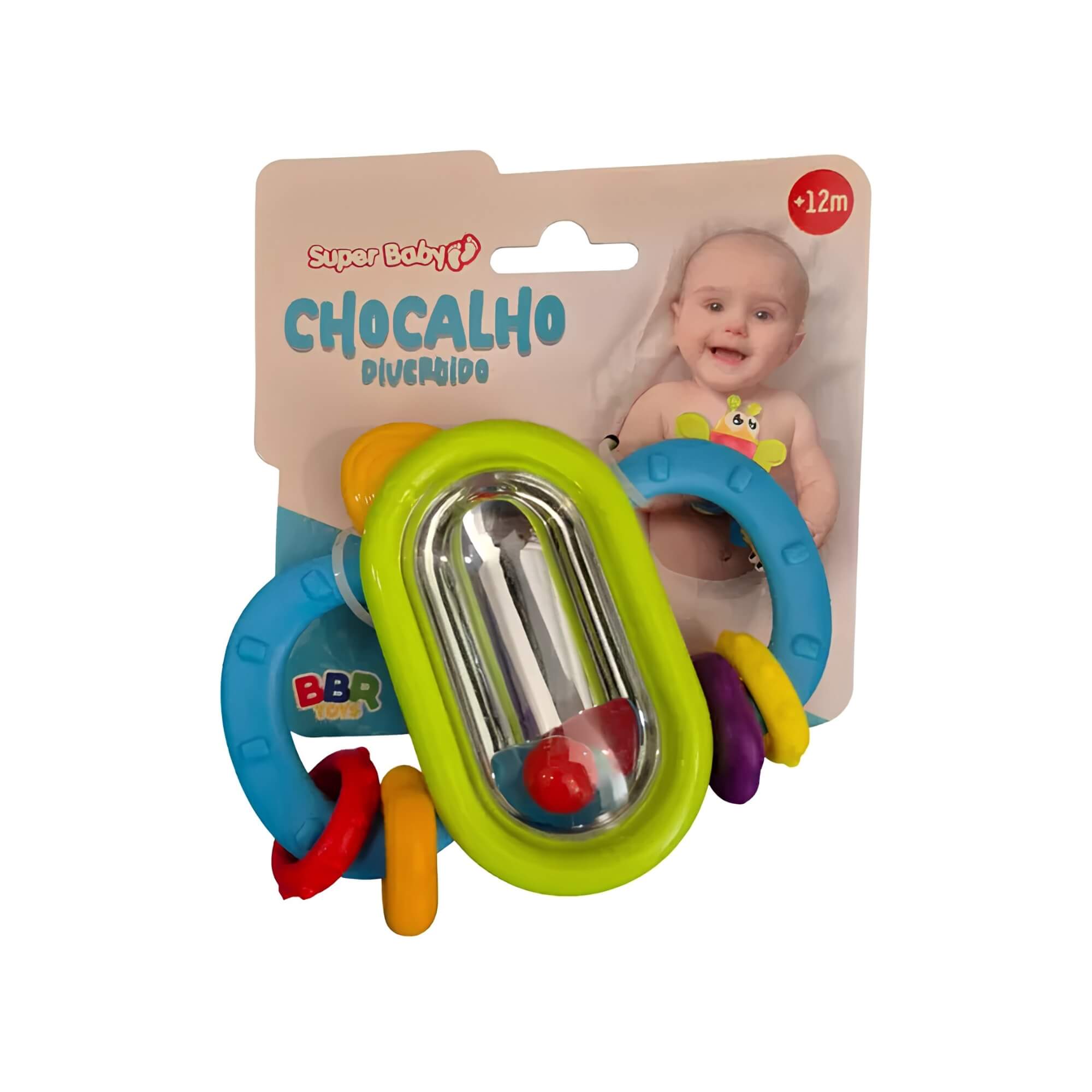 Brinquedo Chocalho Divertido Super Baby Sortido e Unitário BBR -  R3648