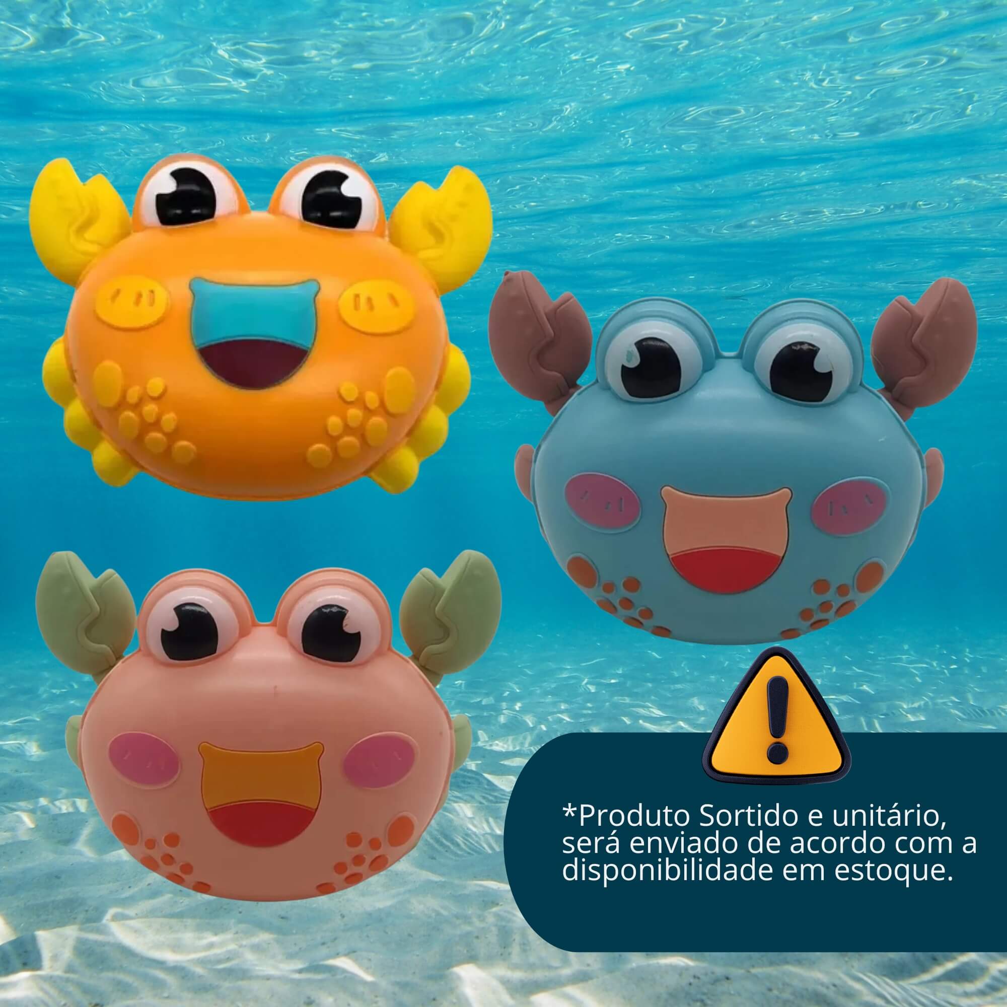 Brinquedo Caranguejo com Rodinhas Movido a Fricção - Sortido e Unitário BBR - R3453