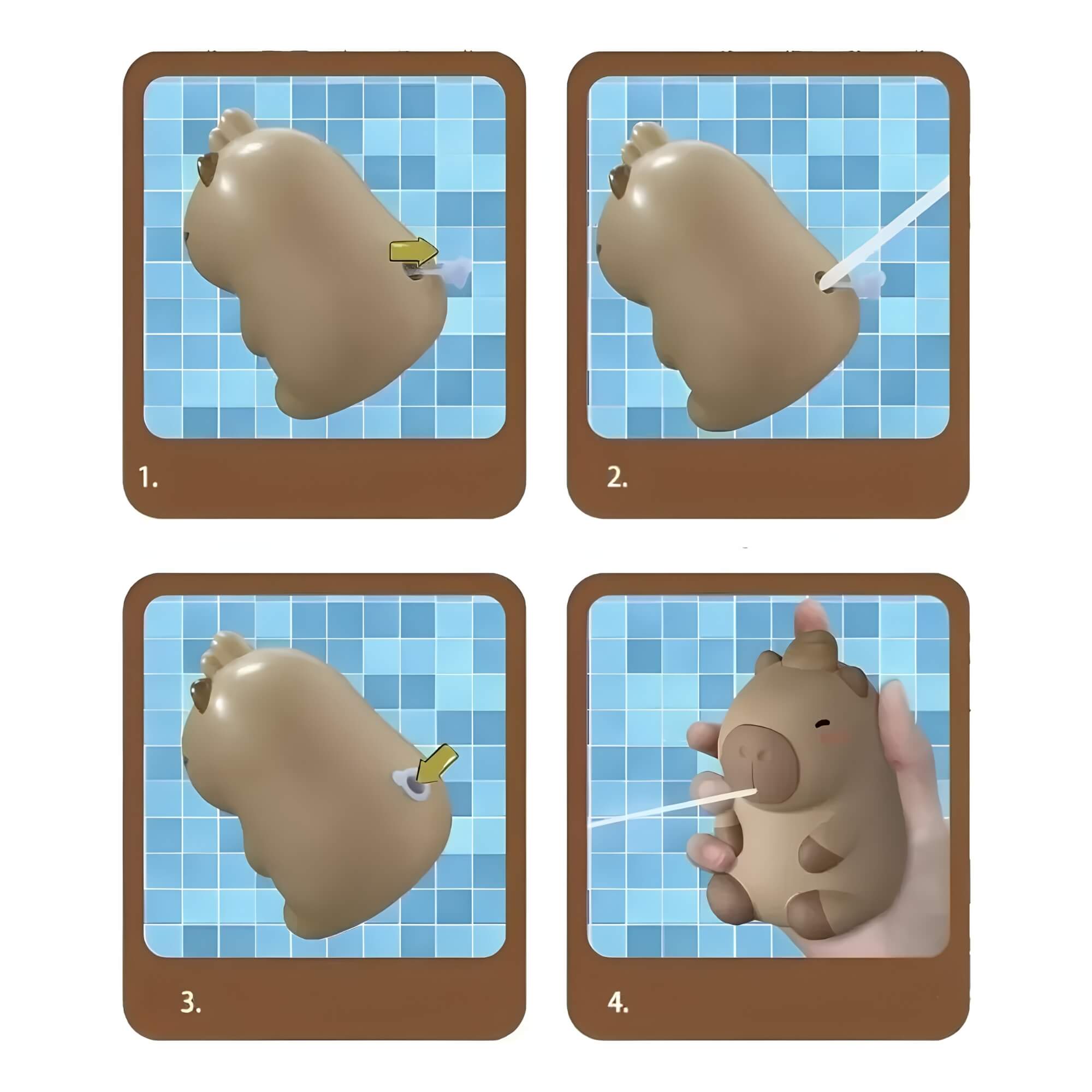 Brinquedo Lança Água Capivara 200ml BBR - R3700