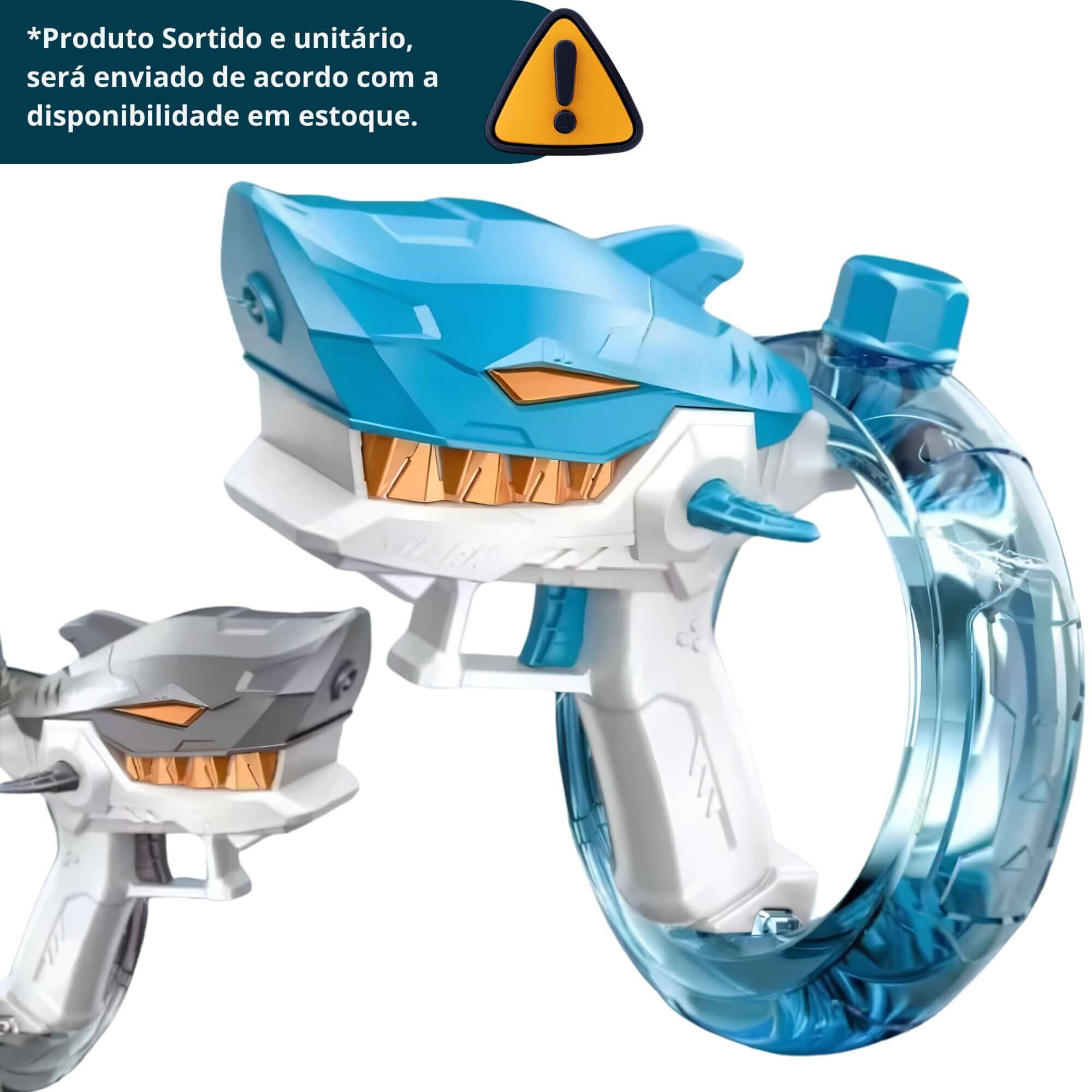 Brinquedo Lança Água Tubarão Soft Gun Sortido e Unitário BBR - R3628