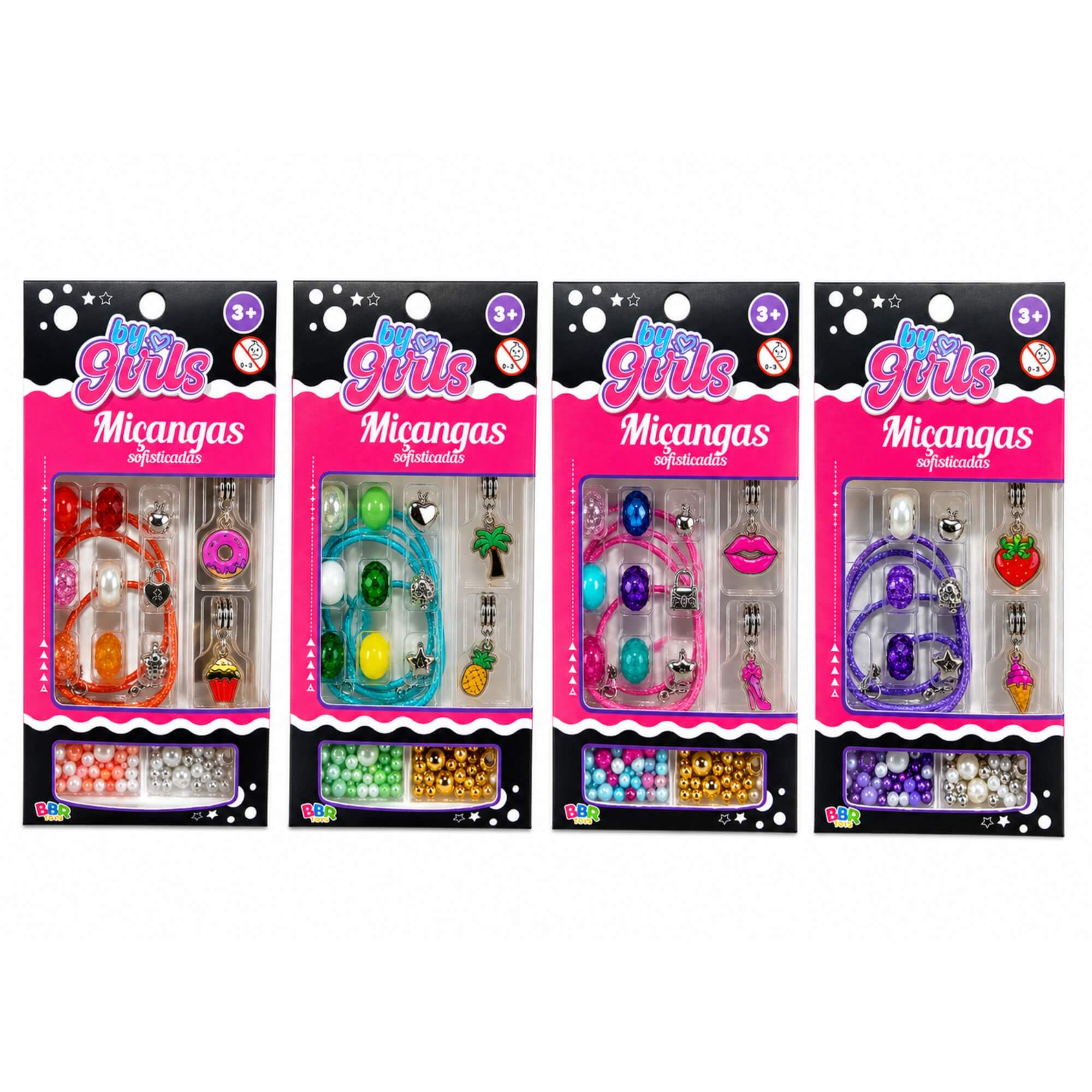 Kit Miçangas Sofisticadas 24 Peças - Sortido e Unitário BBR - R3517