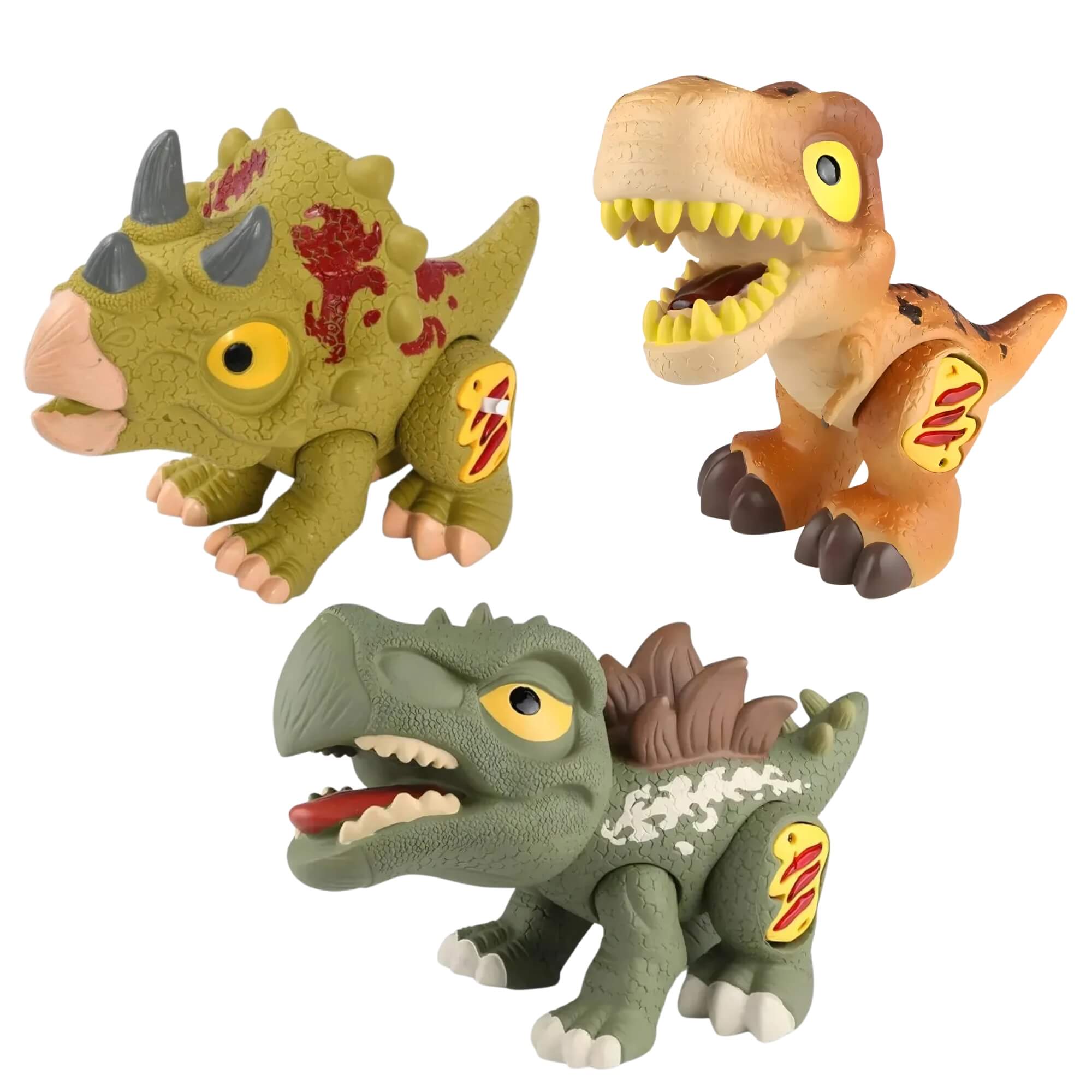 Brinquedo Boneco Dino Feroz com Som e Luz Sortido e Unitário BBR - R3450
