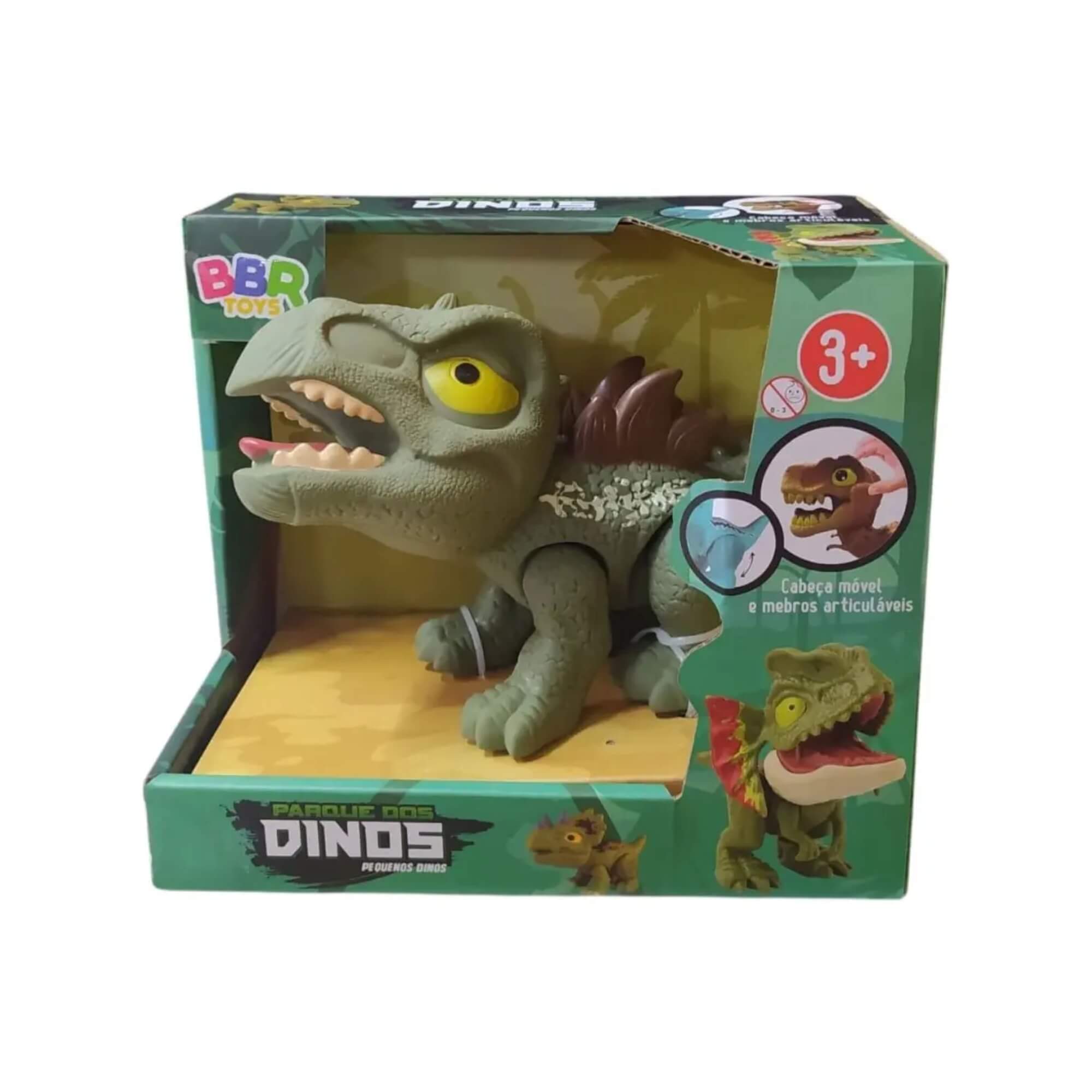 Brinquedo Boneco Dinossauro Feroz (Parque dos Dinos) Sortido e Unitário BBR - R3449