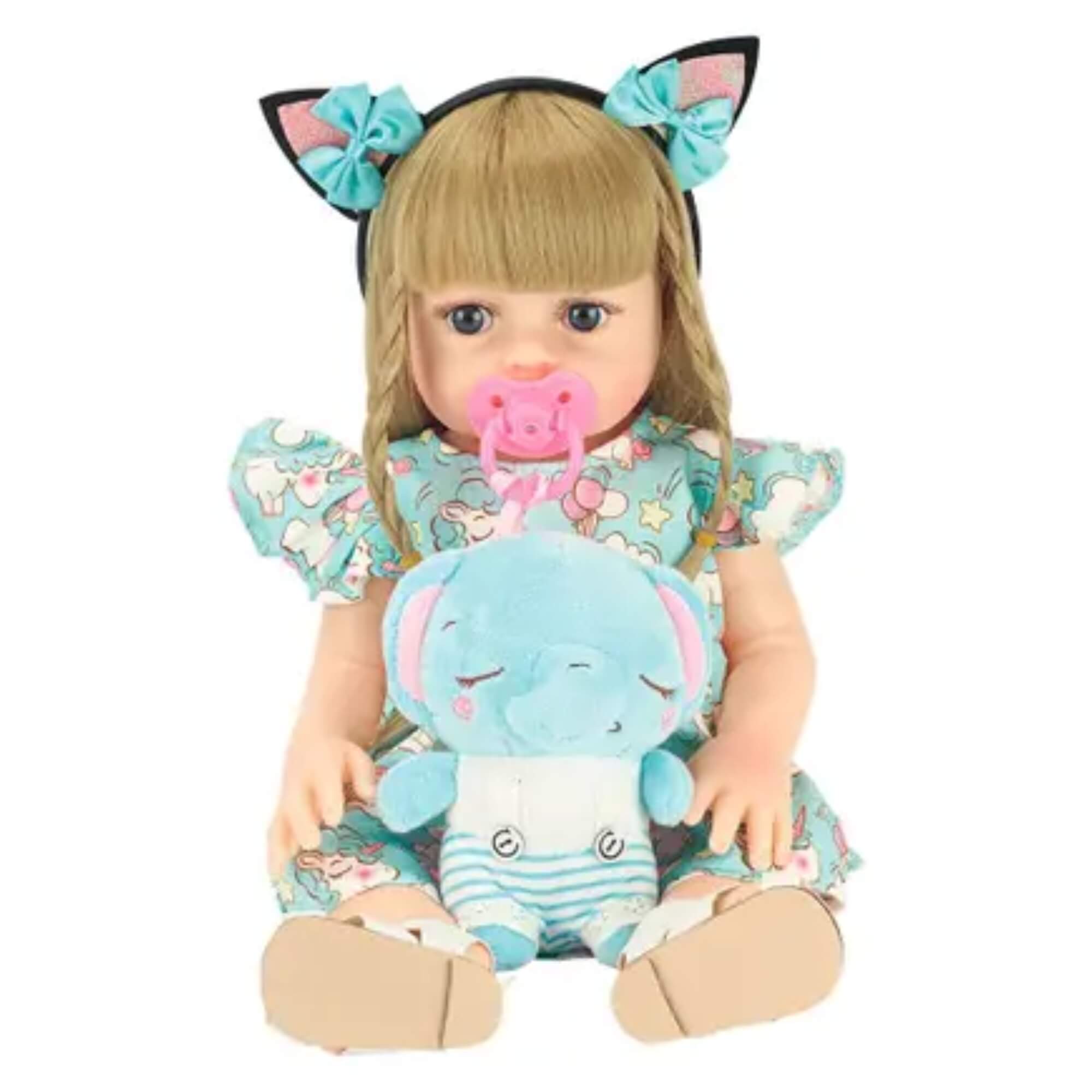 Boneca Realista Baby Star Sabrina com Acessórios BBR - R3481