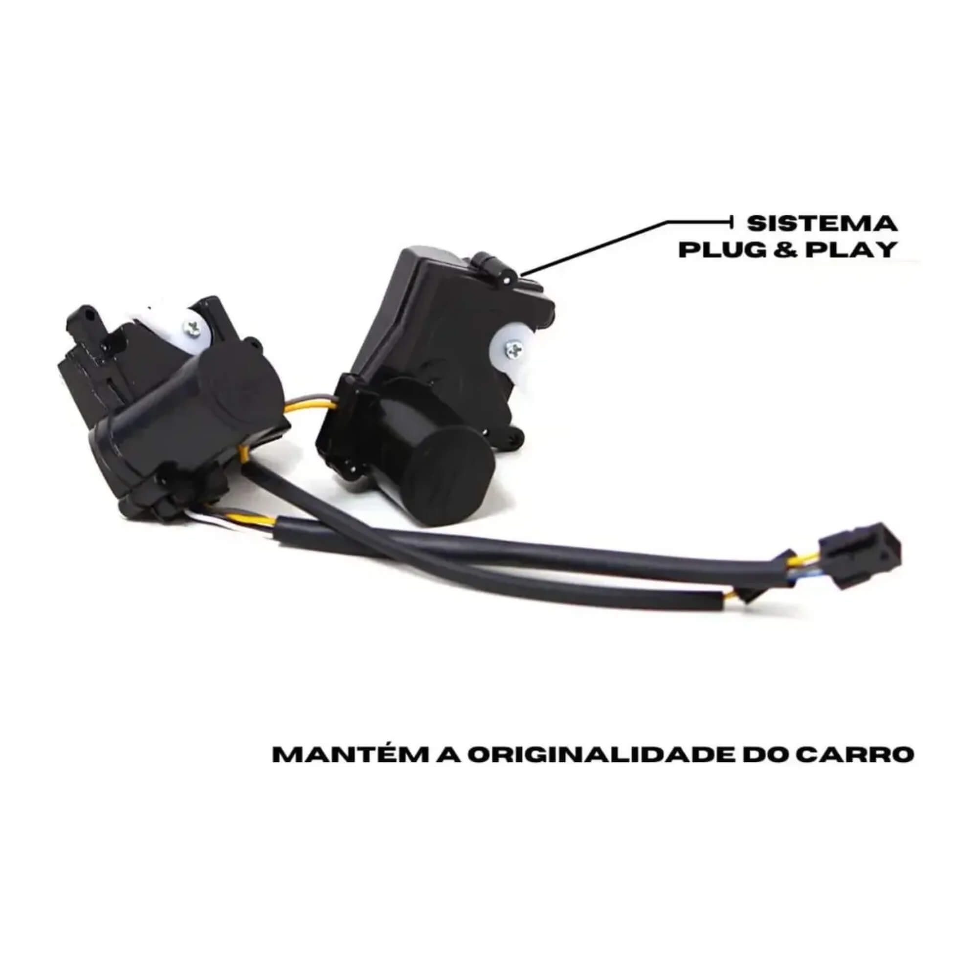 Kit Trava Elétrica Novo Uno 10/20 Palio 95/05 Ka 2P 08/13 Celta 2P 26/15 Tragial - KTTP001