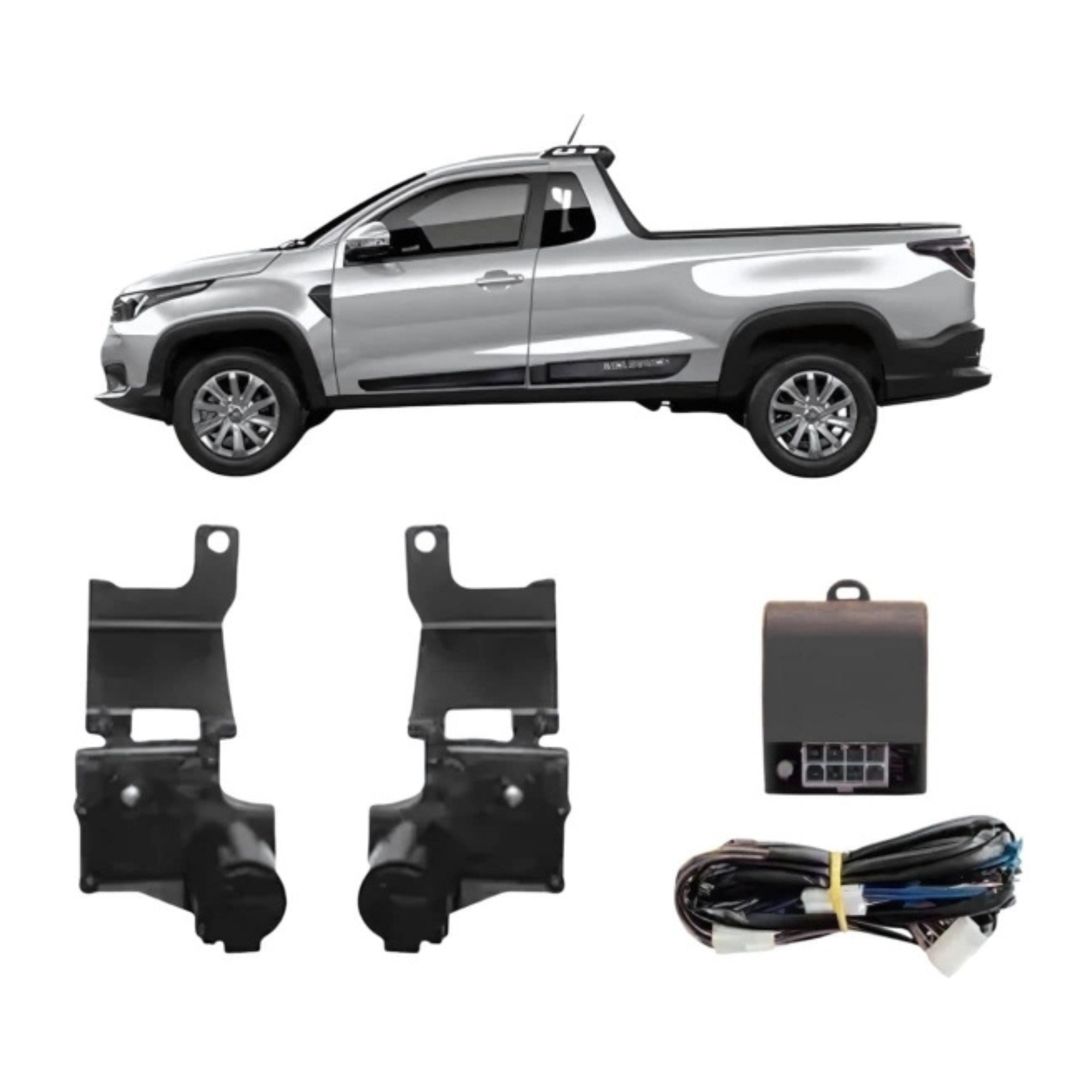Kit Trava Elétrica Dedicada Fiat Nova Strada 2021 2p Tragial - KTFT008