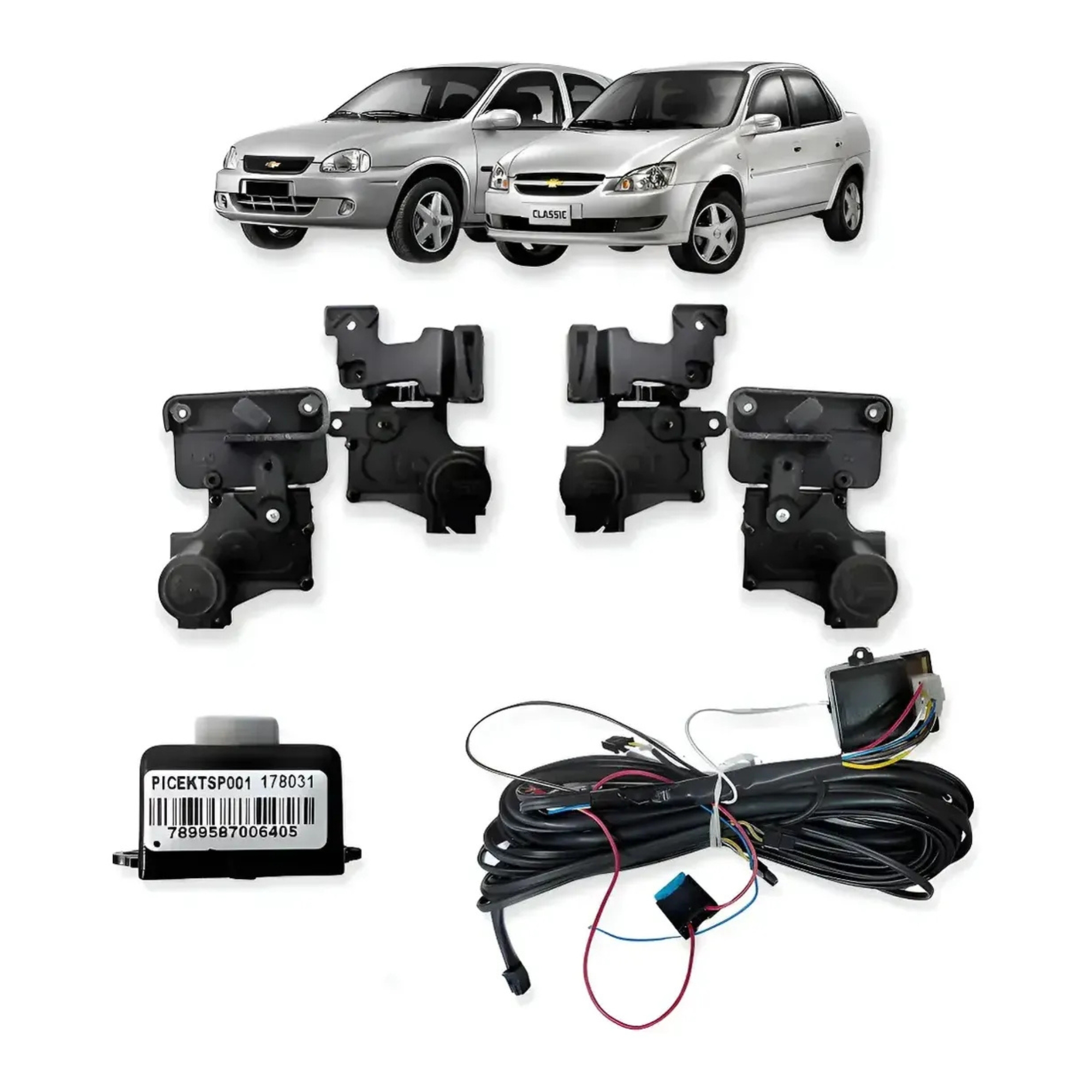 Kit Trava Elétrica GM Corsa Hatch / Sedan 1994 à 2002 Classic 4 Portas Tragial - KTGM005