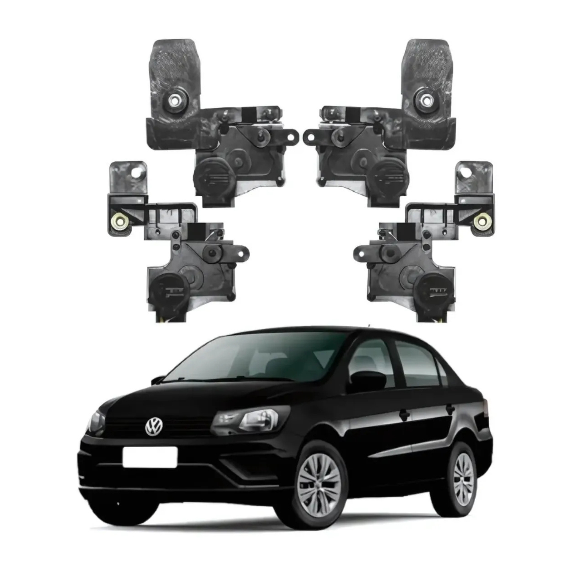 Kit Trava Elétrica Dedicada Vw Gol Voyage G5 e G6 4p Tragial - KTVW009