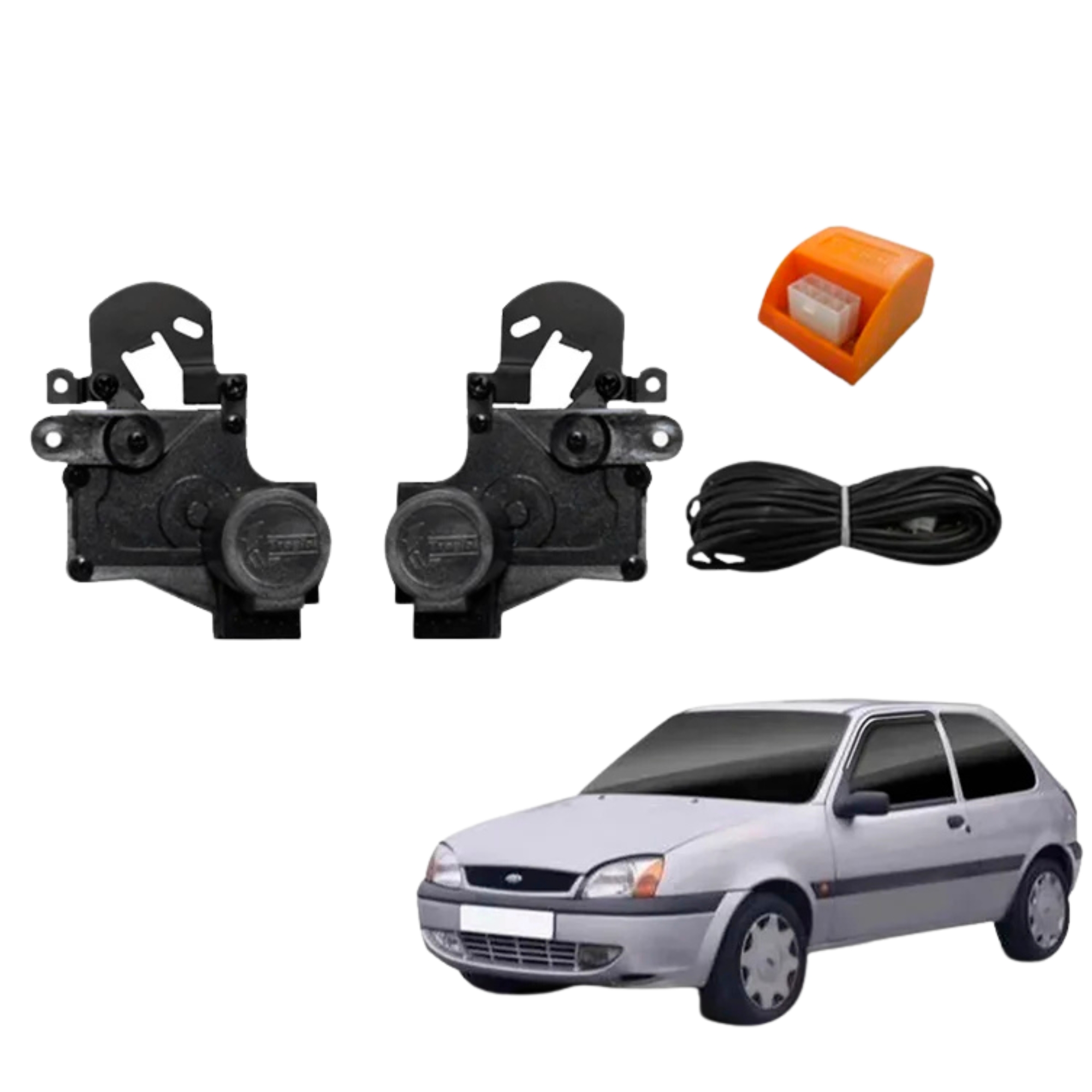 Kit Trava Elétrica Dedicada Courier / Fiesta Até 2002 FD2 Tragial - KTFD002