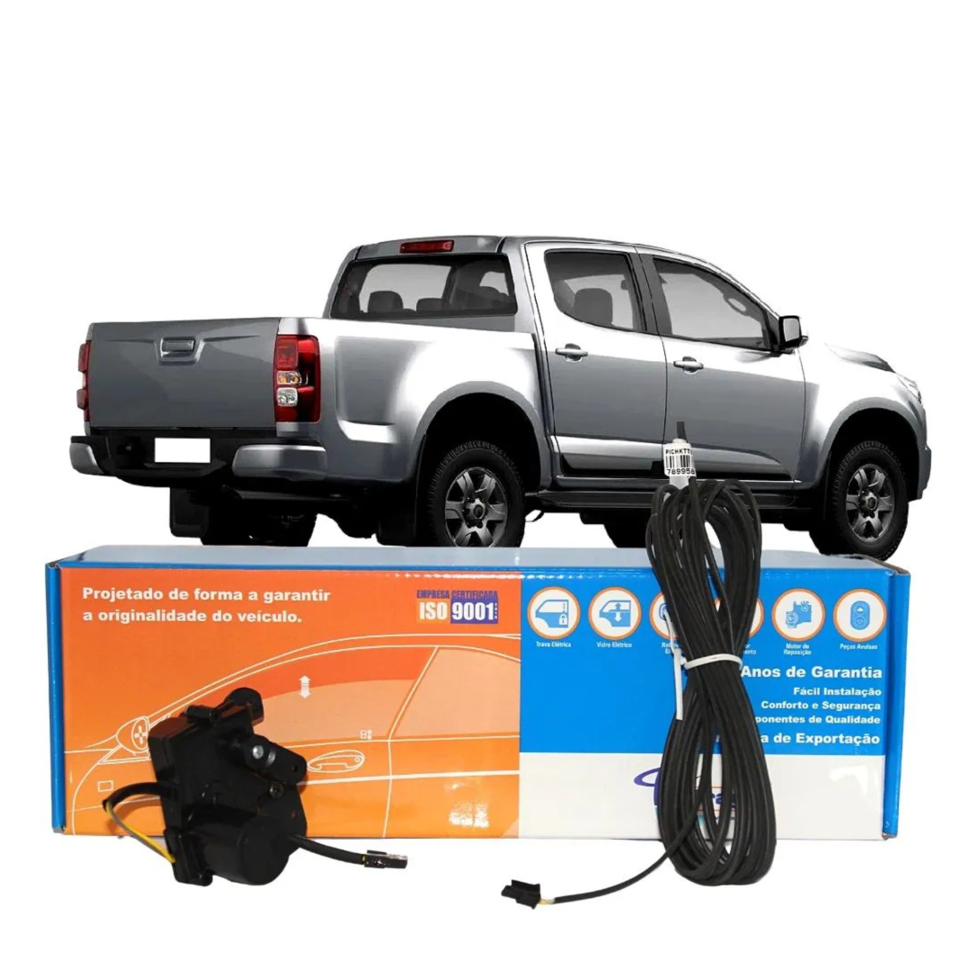 Kit Trava Elétrica Caçamba Chevrolet S10 2016 a 2023 GMCS2 Tragial - KTGM029