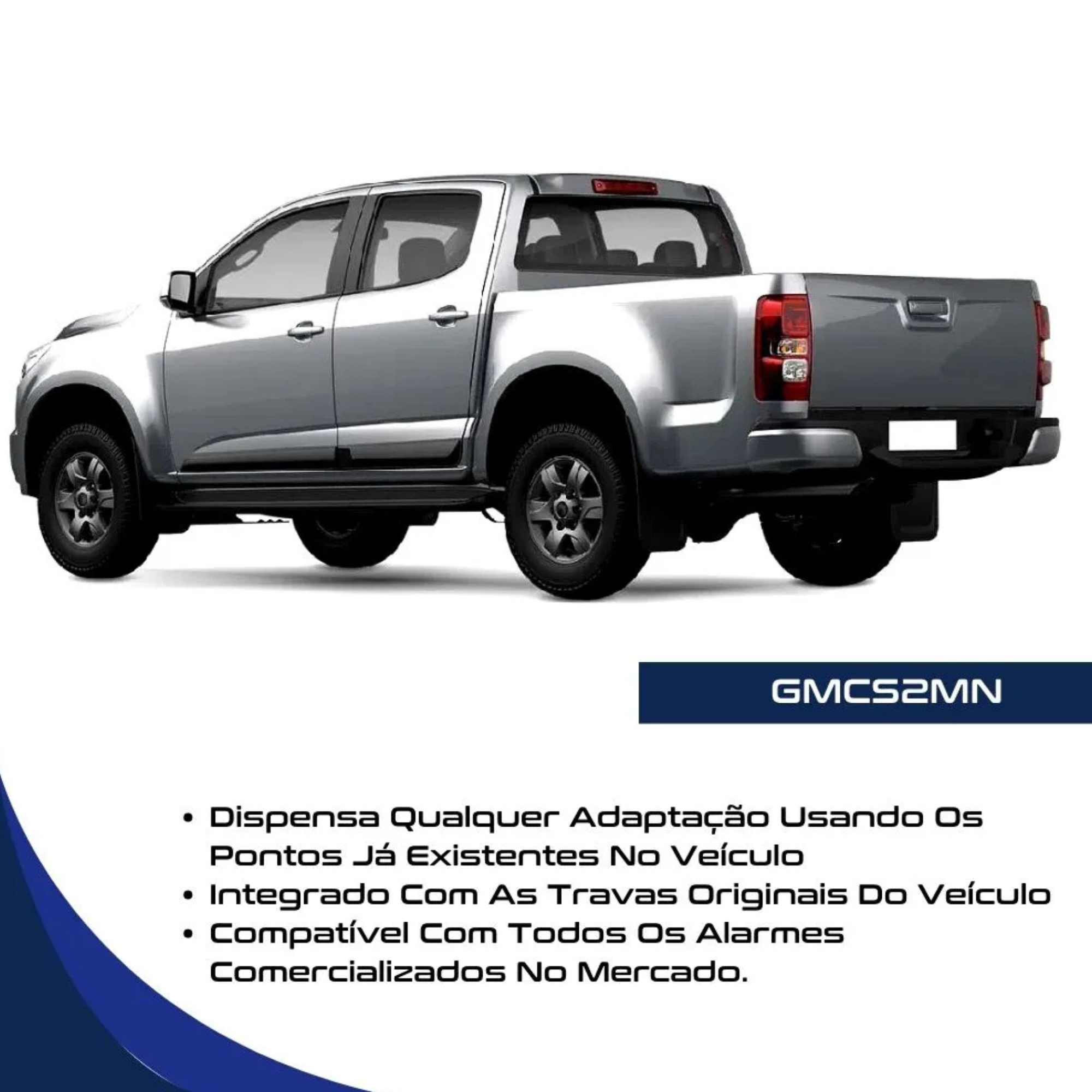 Kit Trava Elétrica Caçamba Chevrolet S10 2016 a 2023 GMCS2 Tragial - KTGM029