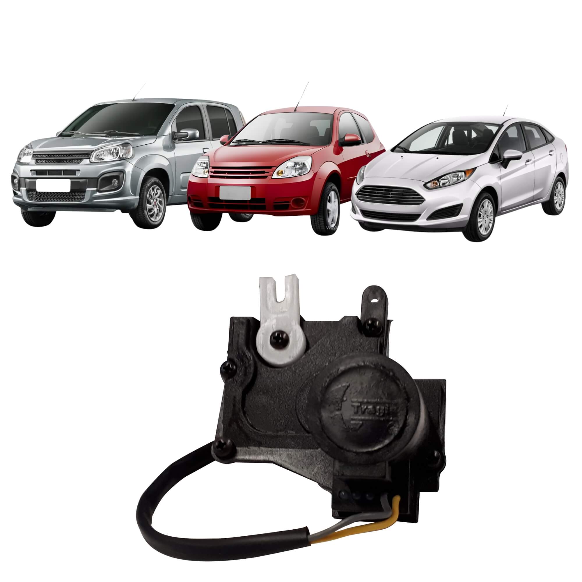 Motor de Trava Elétrica Uno 10/ Ka 08/ Fiesta Dianteiro e Traseiro Tragial - TP2D001