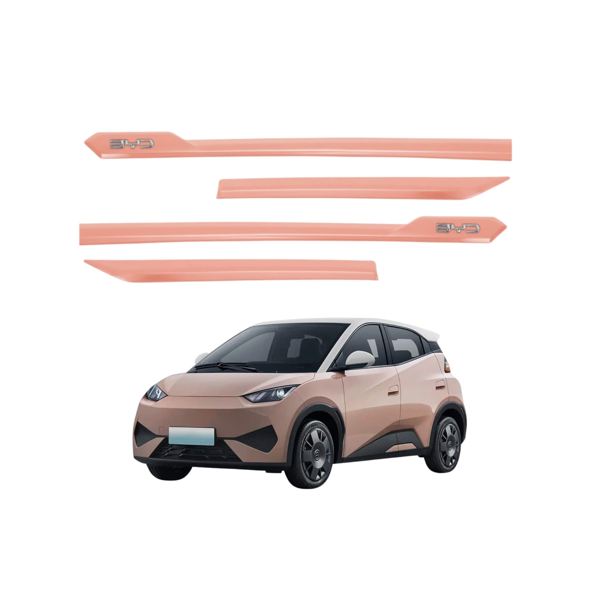 Friso tipo Original Cromo 4P Dolphin Mini 2024 em diante 4 Peças Peach Pink Grid - 1202C-ROS-I