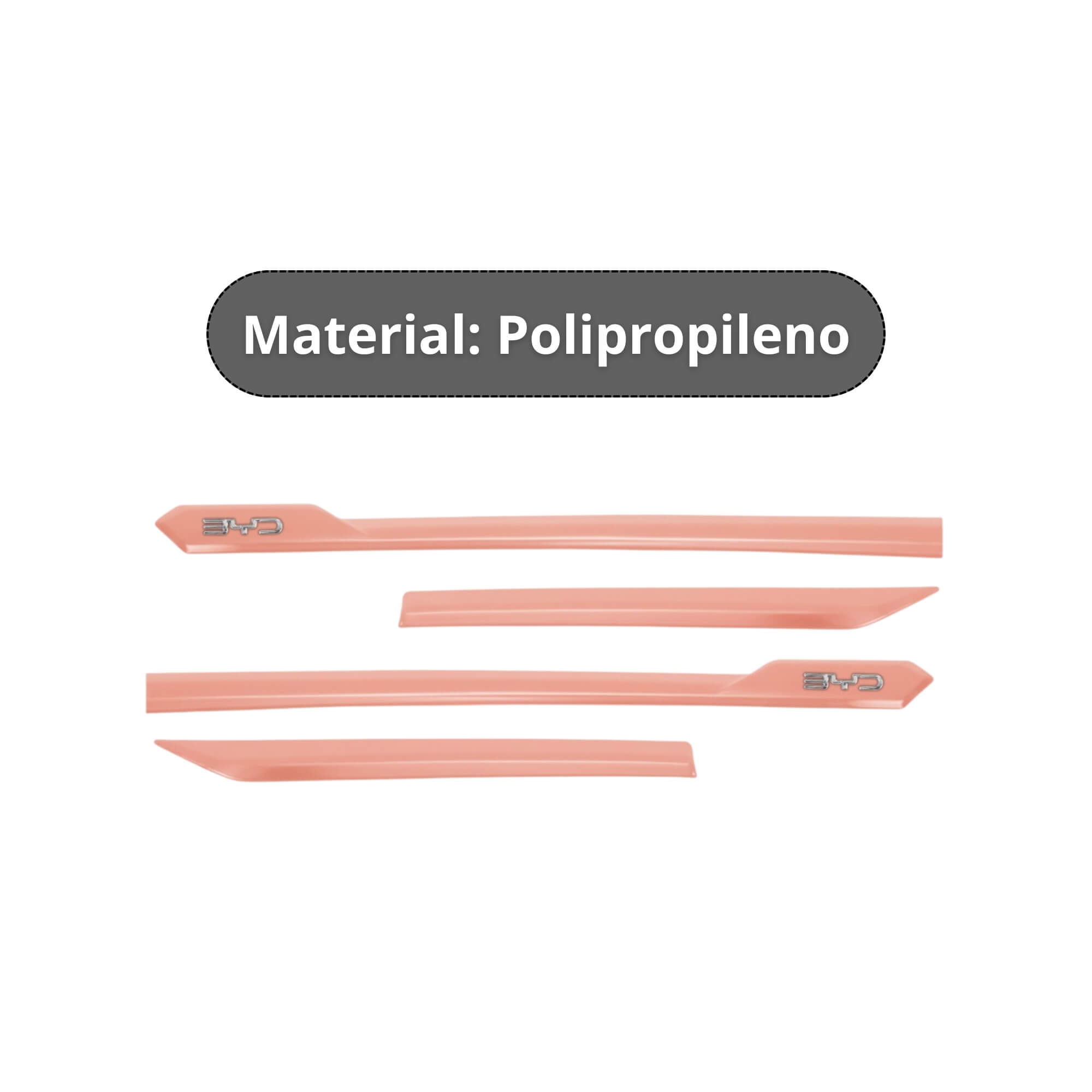 Friso tipo Original Cromo 4P Dolphin Mini 2024 em diante 4 Peças Peach Pink Grid - 1202C-ROS-I