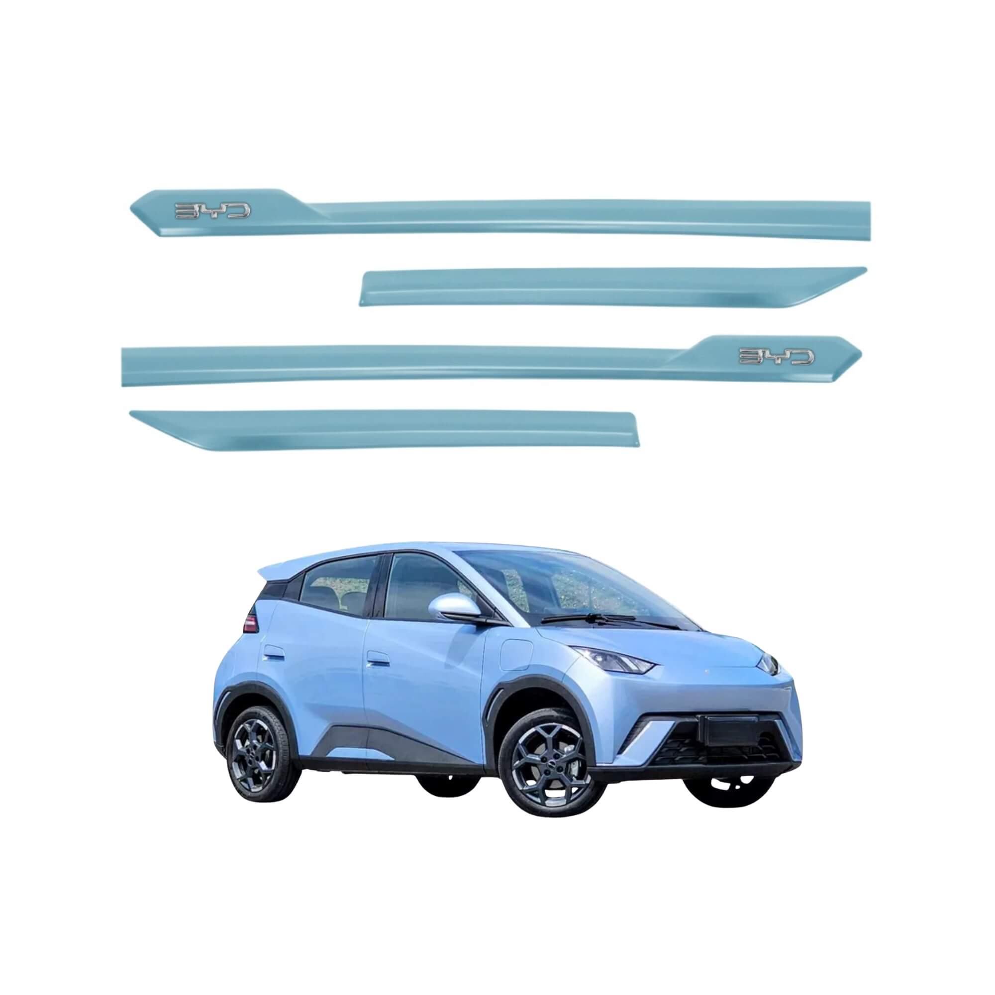 Friso tipo Original Cromo 4P Dolphin Mini 2025 em diante 4 Peças Glacier Blue Grid - 1204C-AZL-I