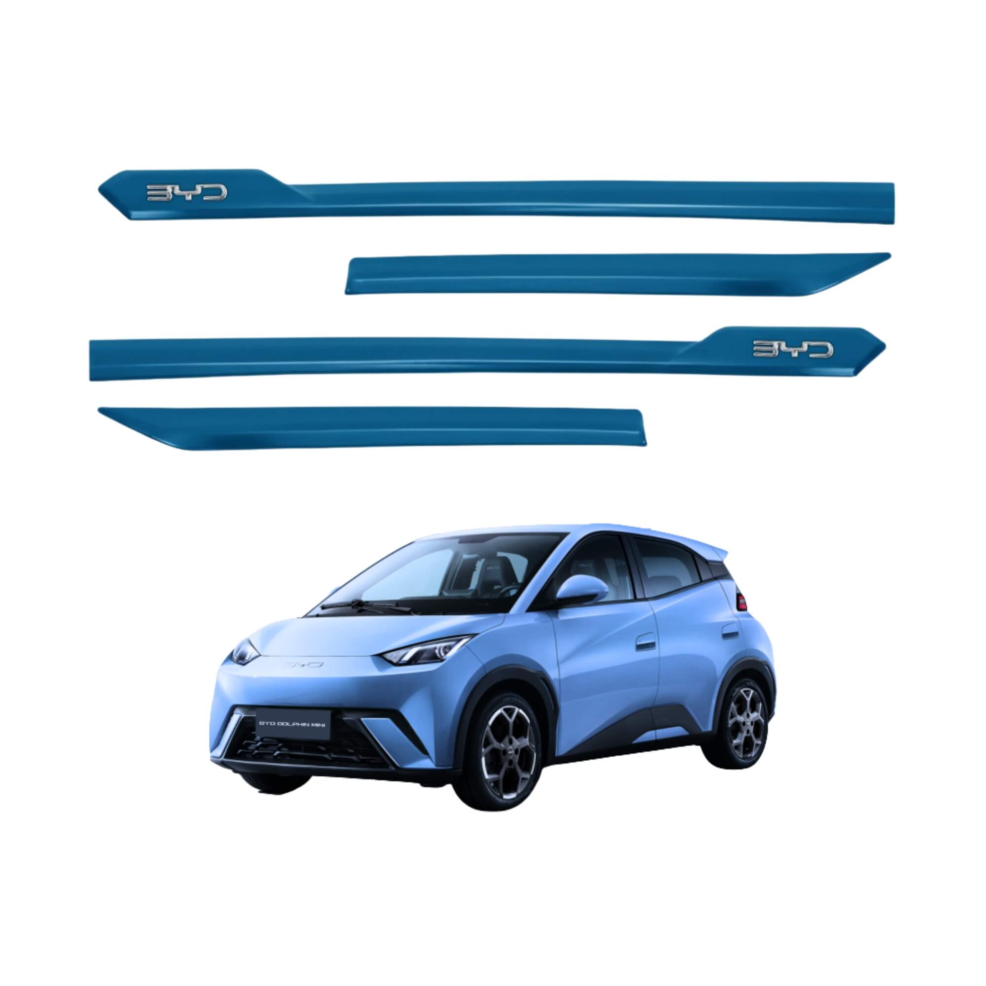 Friso tipo Original Cromo 4P Dolphin Mini 2025 em diante 4 Peças Atlantis Blue Grid - 1205C-AZL-I