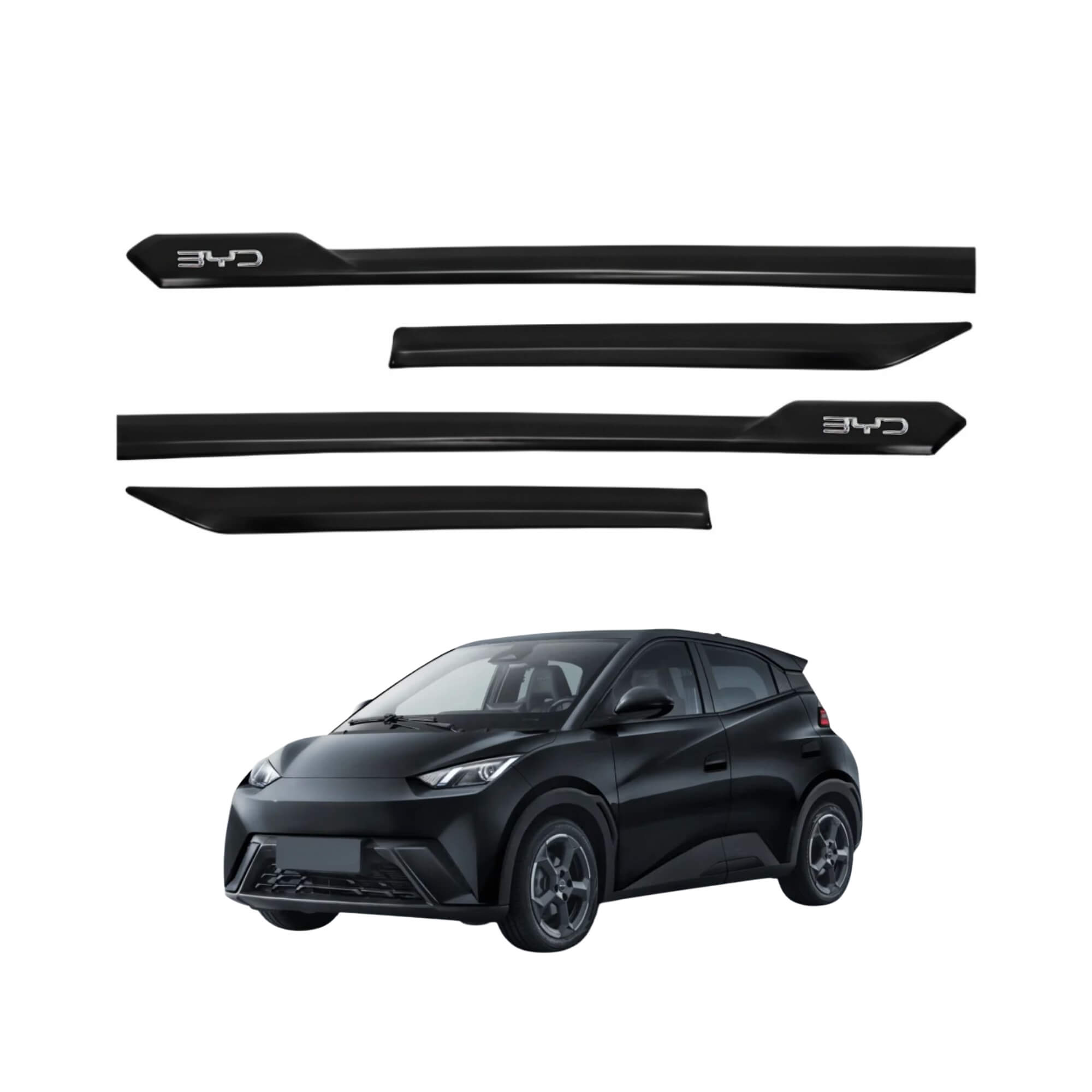 Friso tipo Original Cromo 4P Dolphin Mini 2026 em diante 4 Peças Obsidian Black Grid - 1206C-PTO-I