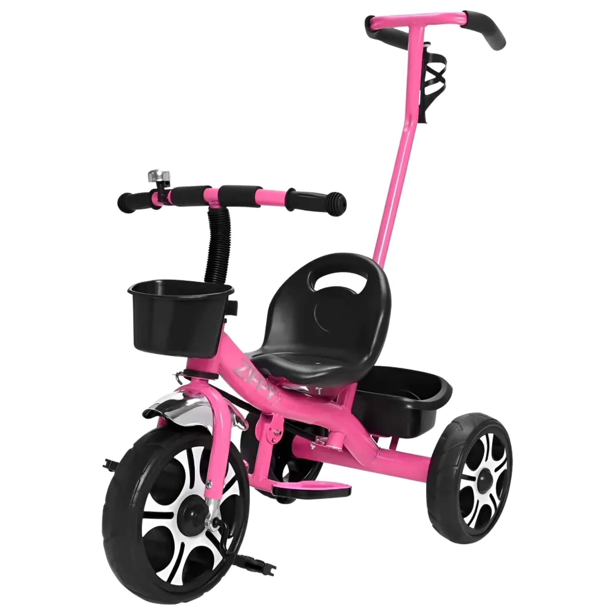 Triciclo com Apoiador Rosa Zippy Toys - TA21M1 7631
