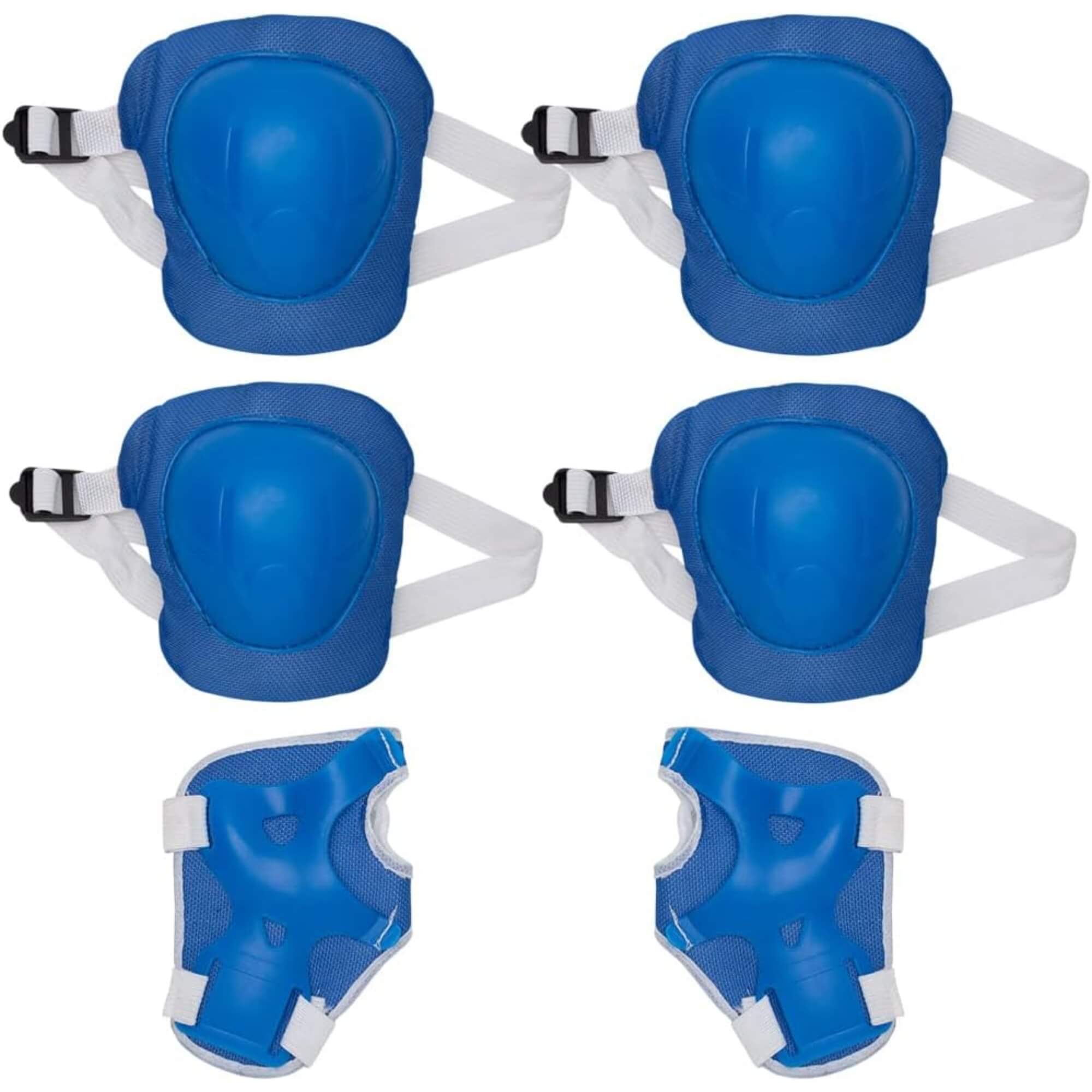 Kit Infantil de Proteção para Esportes Radicais Azul com Chamas 6653