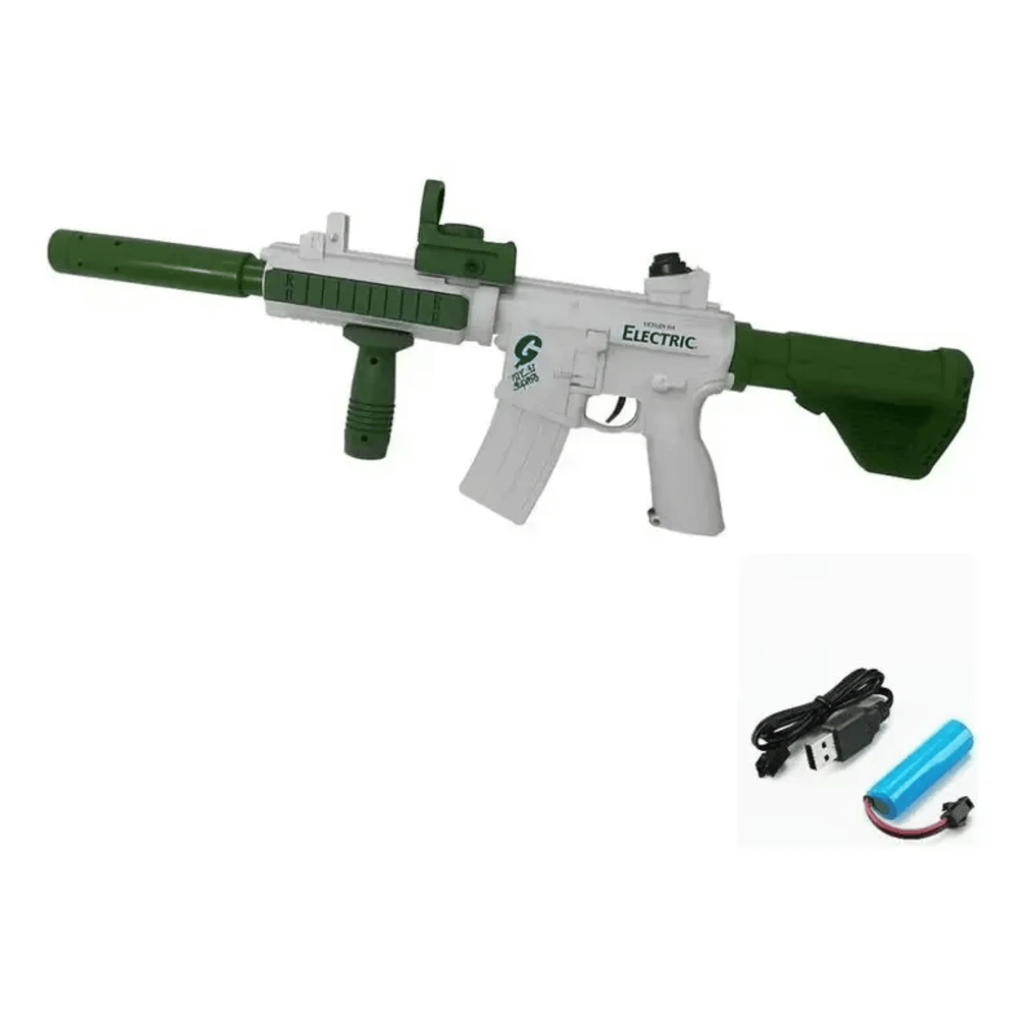 Brinquedo Infantil Lançador Água M-416 Elétrico Zippy Toys - 11134