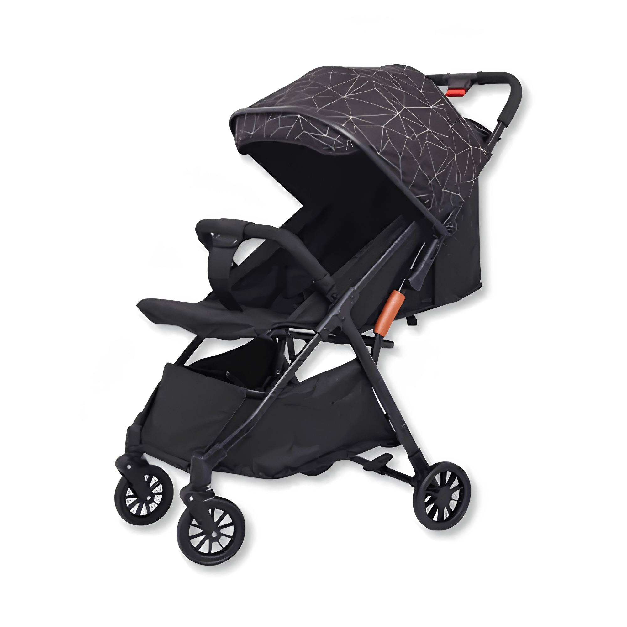 Carrinho de Passeio Preto c/ Cinto de Segurança Integrado Zippy Toys - 10396