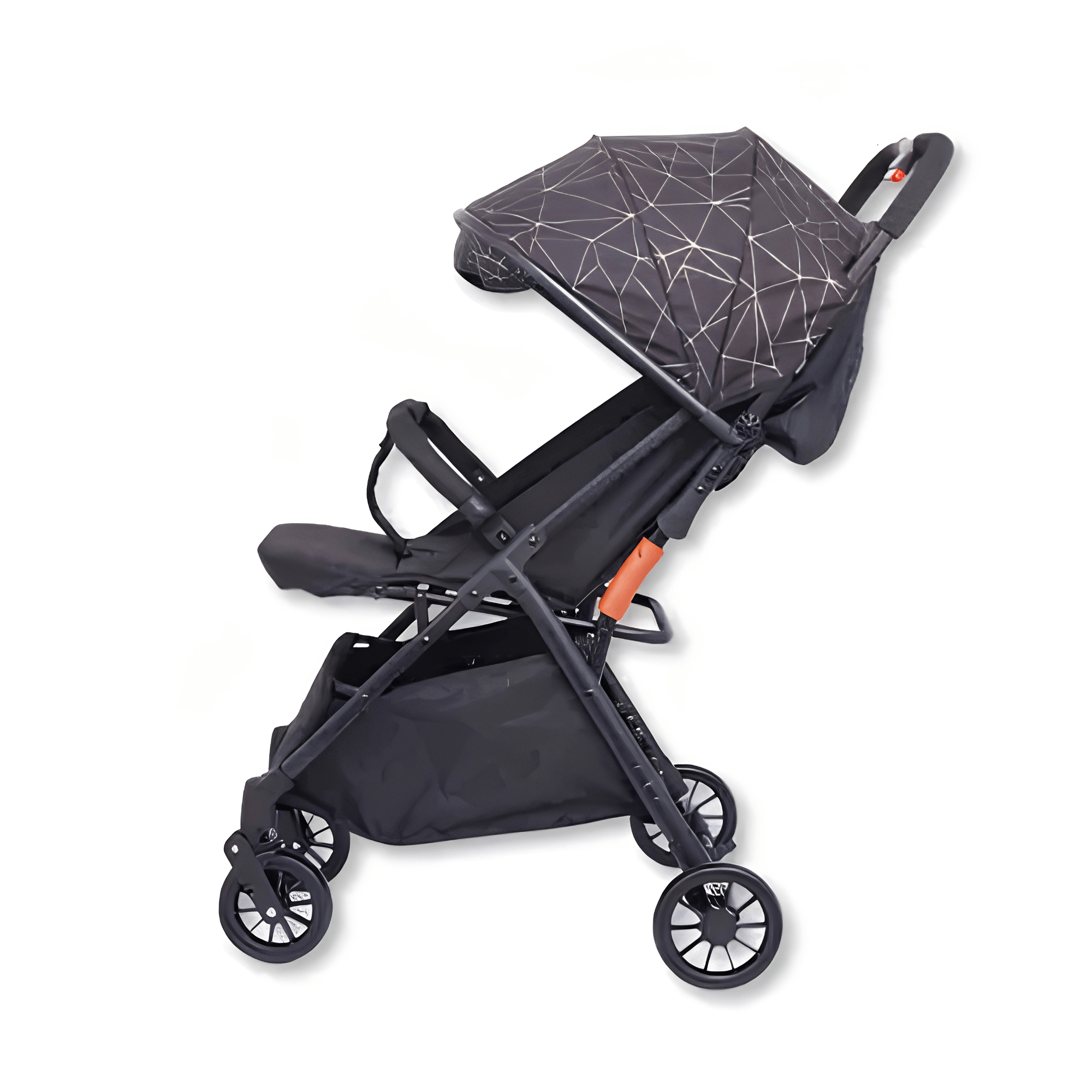 Carrinho de Passeio Preto c/ Cinto de Segurança Integrado Zippy Toys - 10396