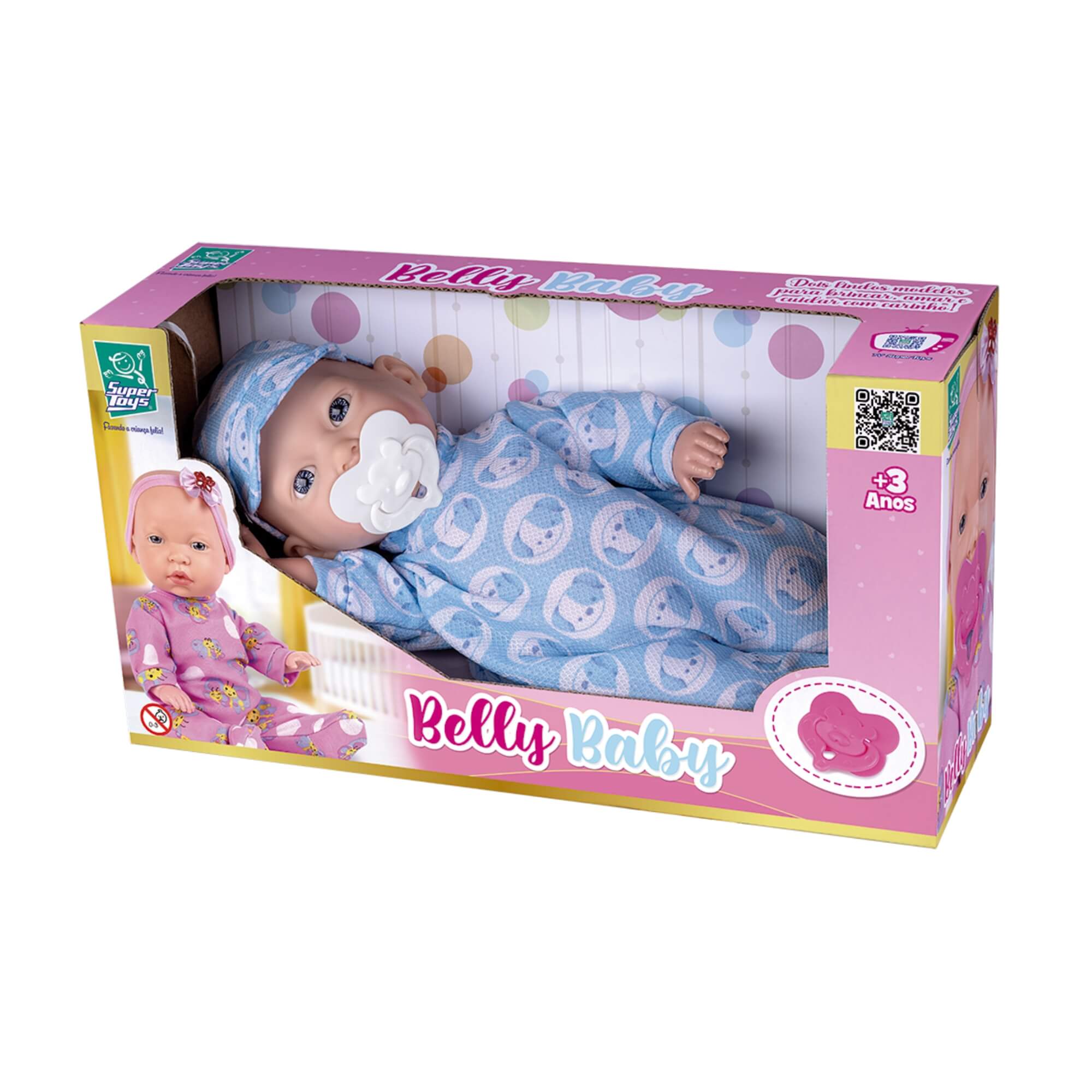 Boneco Bely Baby Menino Super Toys - 648