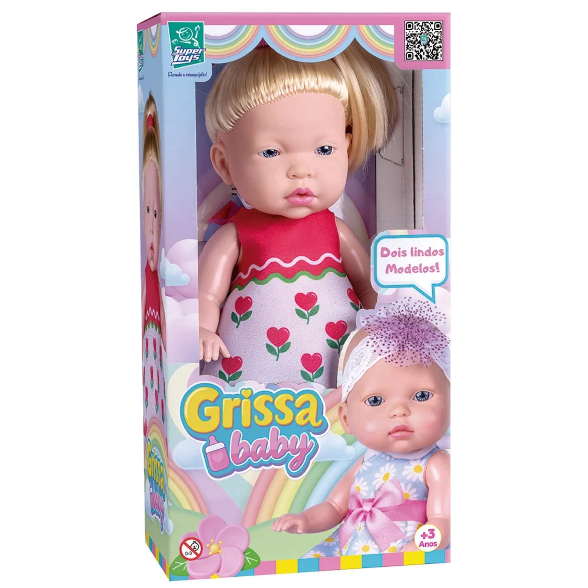 Boneca Grissa Baby com Cabelo Super Toys - 656