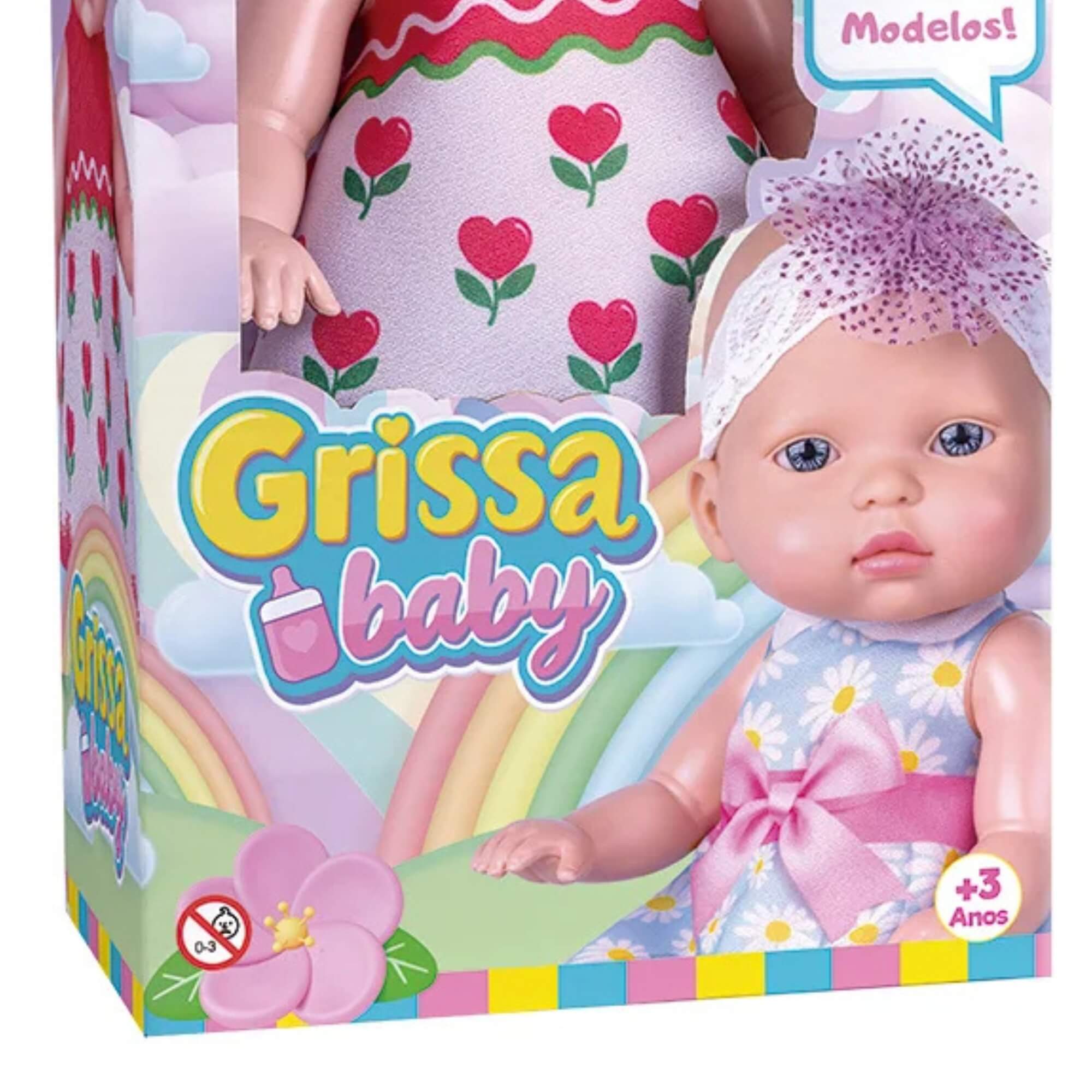 Boneca Grissa Baby com Cabelo Super Toys - 656