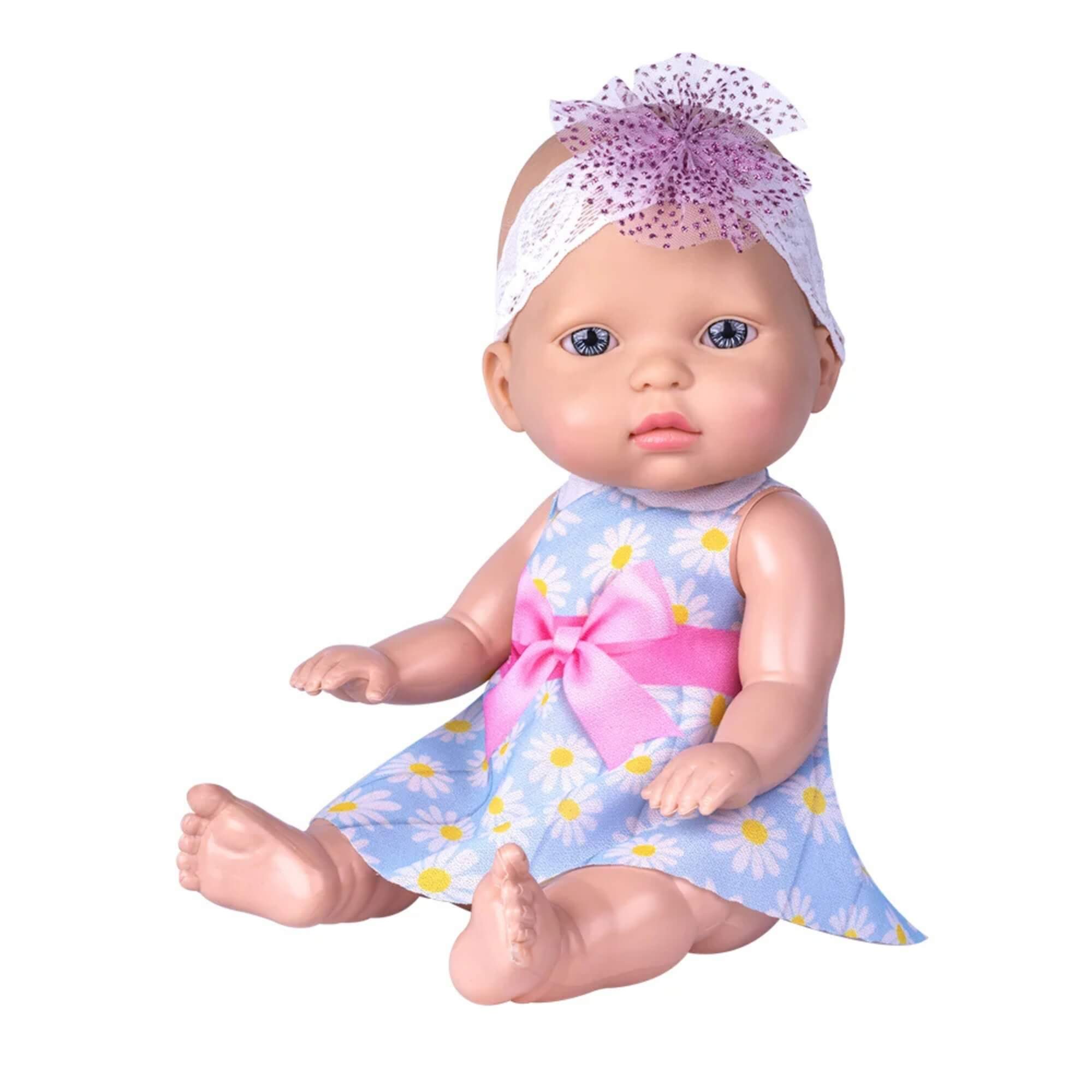 Boneca Grissa Baby com Tiara Super Toys - 657