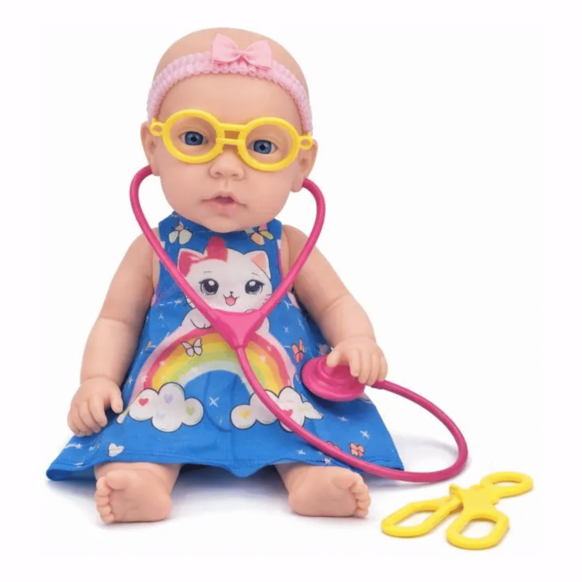 Boneca Infantil Mellina Dodói com Acessórios Médicos Super Toys - 660