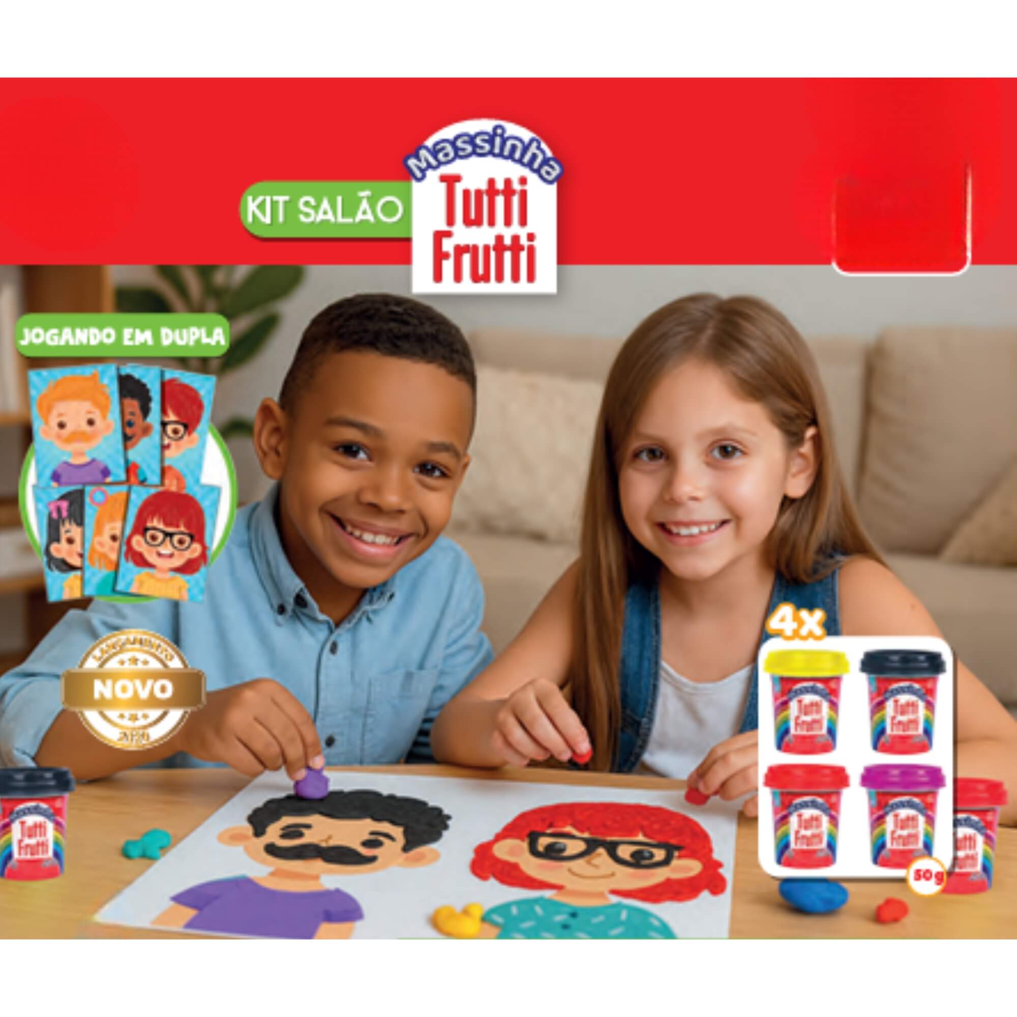 Brinquedo Massinha Tutti Frutti Kit Salão Super Toys - 663