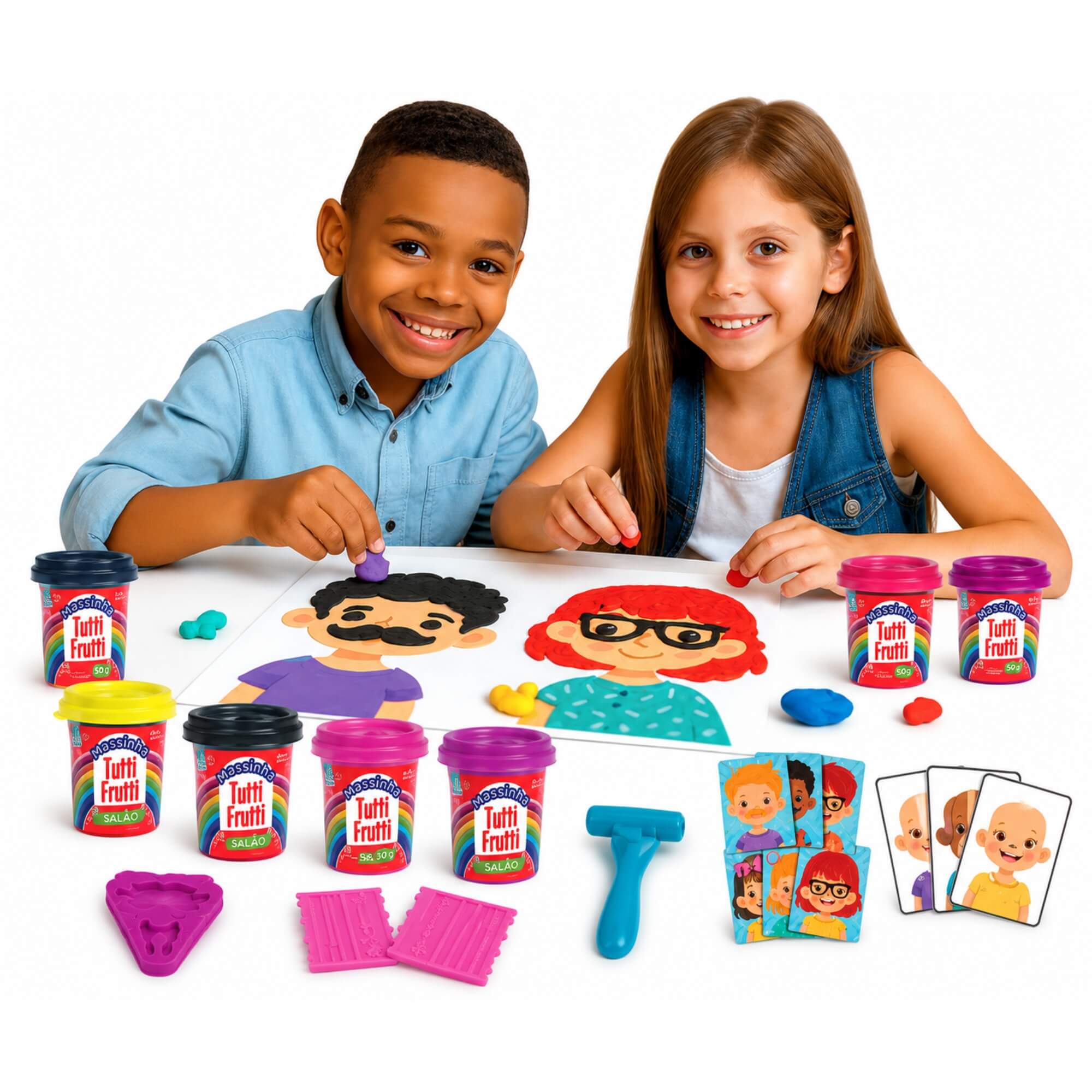 Brinquedo Massinha Tutti Frutti Kit Salão Super Toys - 663