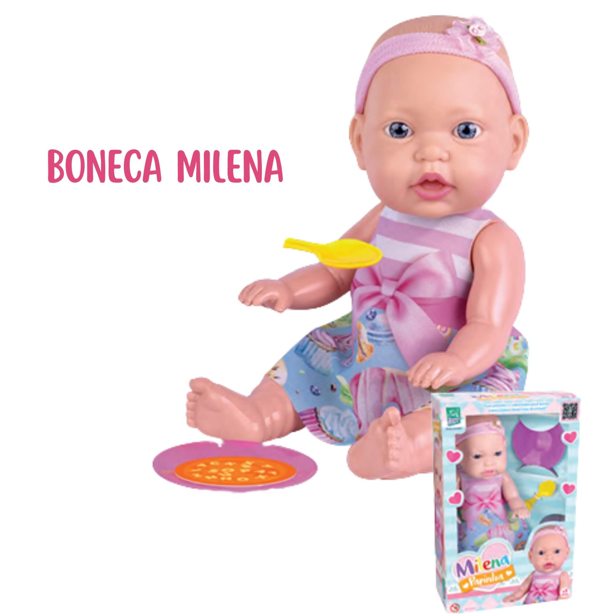 Boneca Milena Papinha Super Toys - 659