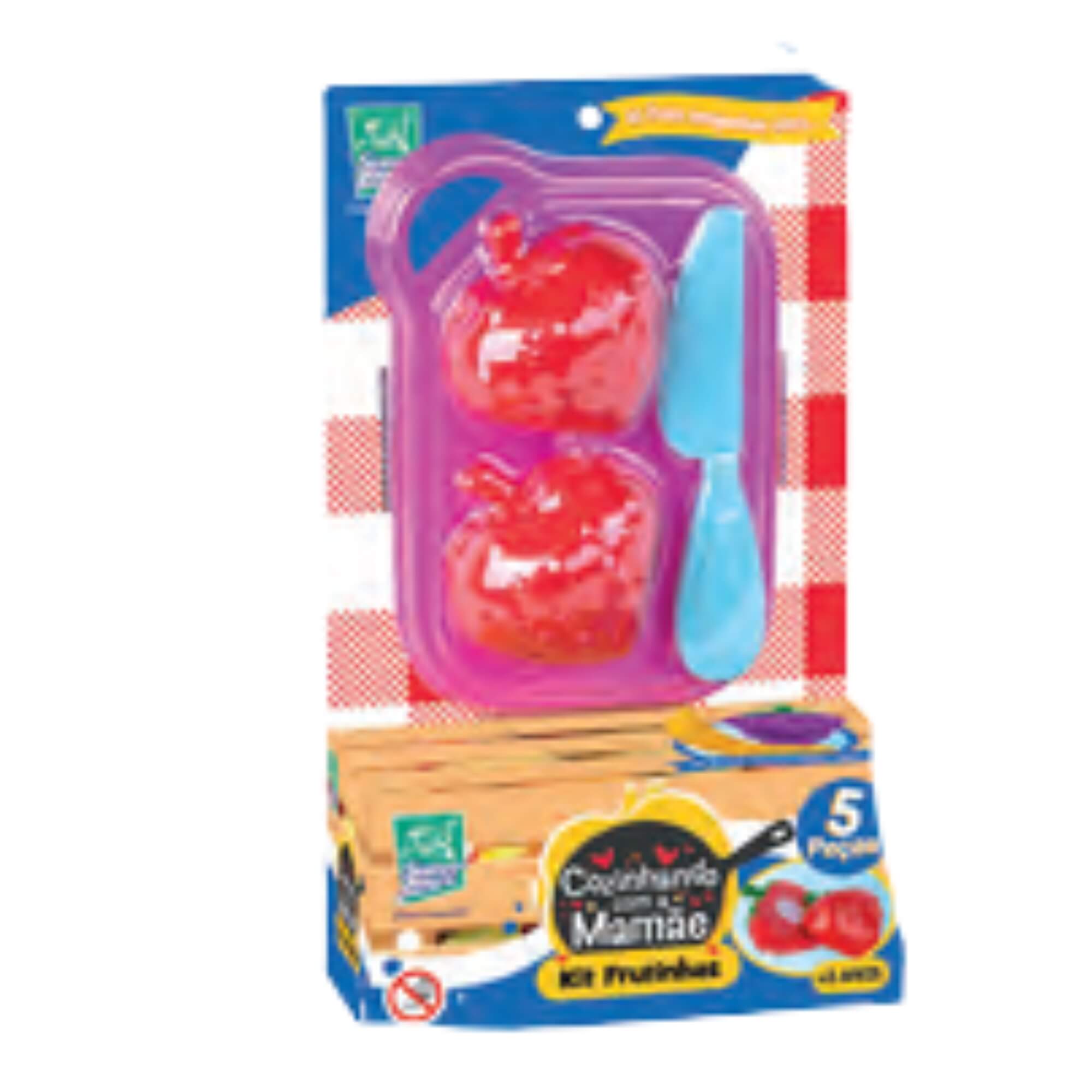 Brinquedo Cozinhando com a Mamãe Kit Frutinhas 5 Peças Super Toys - 666