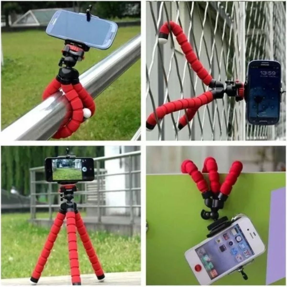 Tripé Flexivel Articulado Suporte Celular Selfie  Bluetooth Cor Sortida Inova  - SPO-7037-E