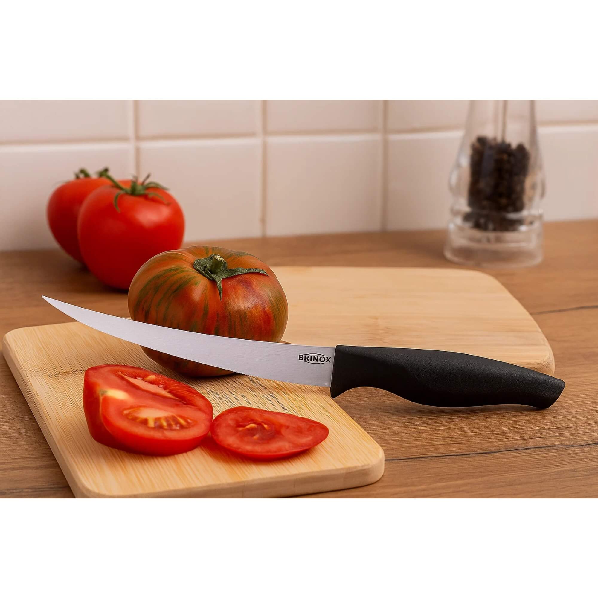 COMP Kit Completo de 6 Facas Essenciais para Cozinha - Brinox
