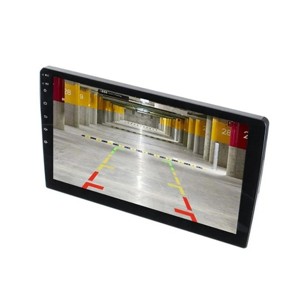 COMP Central Multimídia 2 Din MP5 9" + Câmera de Ré + Moldura Prata Gol / Saveiro / Voyage