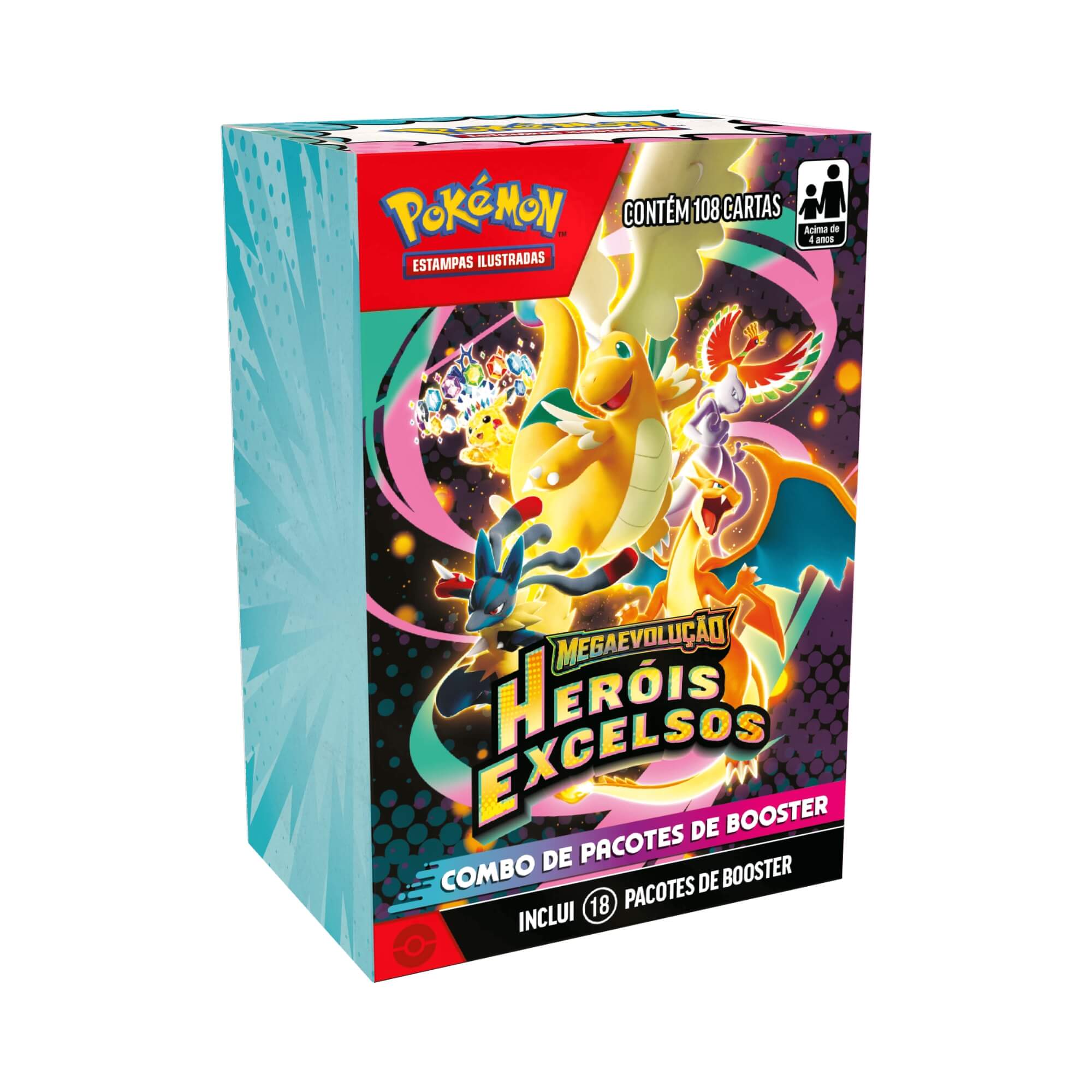 Pokemon Combo de Booster Megaevolução Heróis Excelsos Copag - 36655