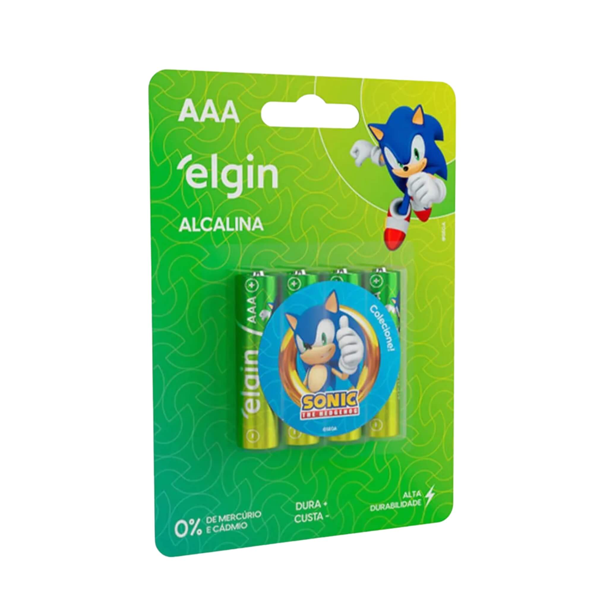 Pilha Alcalina AAA Palito - Blister com 4 Unidades Elgin - 000000082155