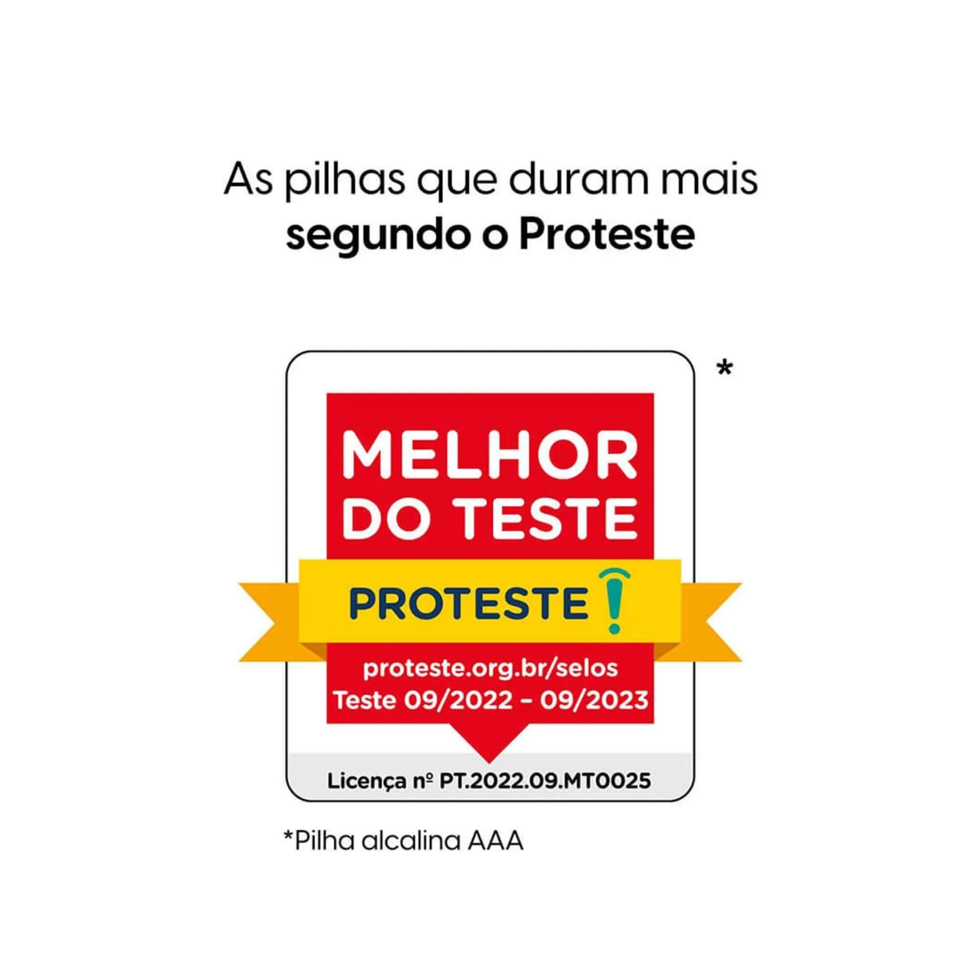 Pilha Alcalina AAA Palito - Blister com 16 Unidades Elgin - ELE000000082352