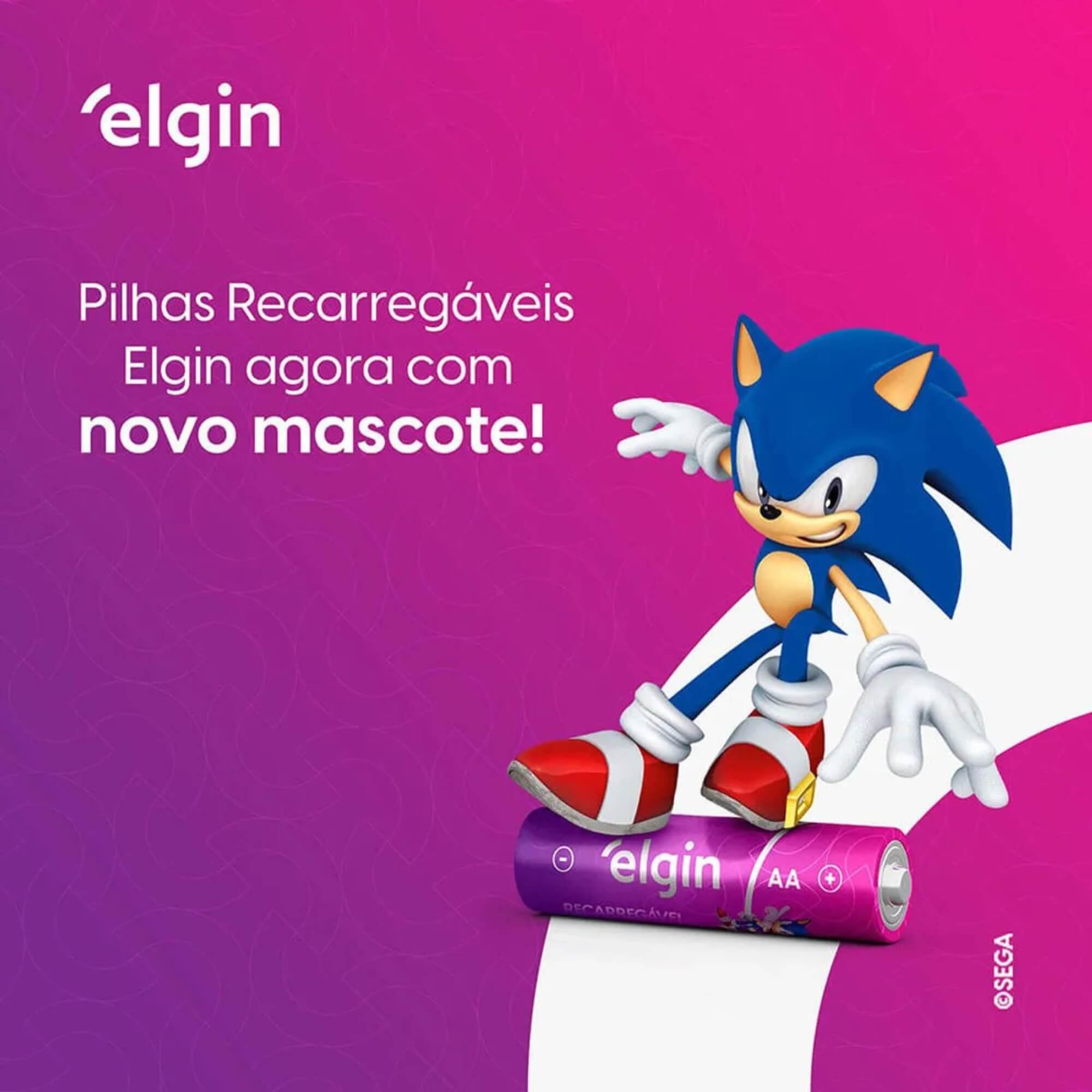 Pilha Recarregável AA Comum - 2.700Mah Blister com 4 Unidades Elgin - 000000082175