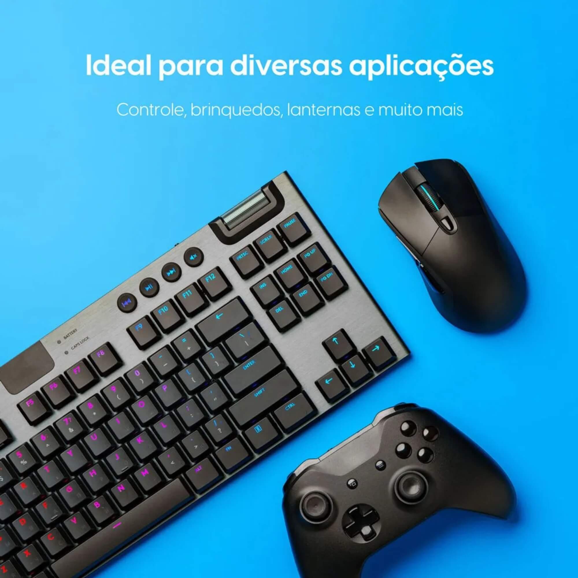 Pilha Alcalina Recarregável AAA Palito USB-C 1.200mAh c/ 2 unidades + Cabo Elgin - ELE000000082428