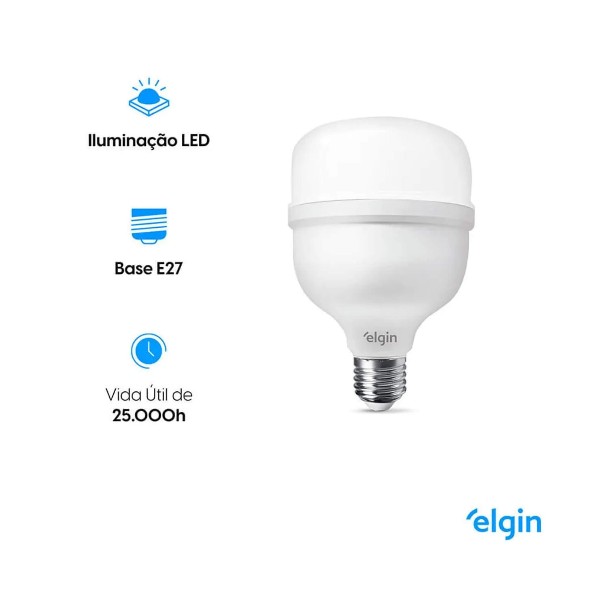 Lâmpada LED Super Bulbo 40W 6.500K Bivolt Elgin - 48LSB40FLD00