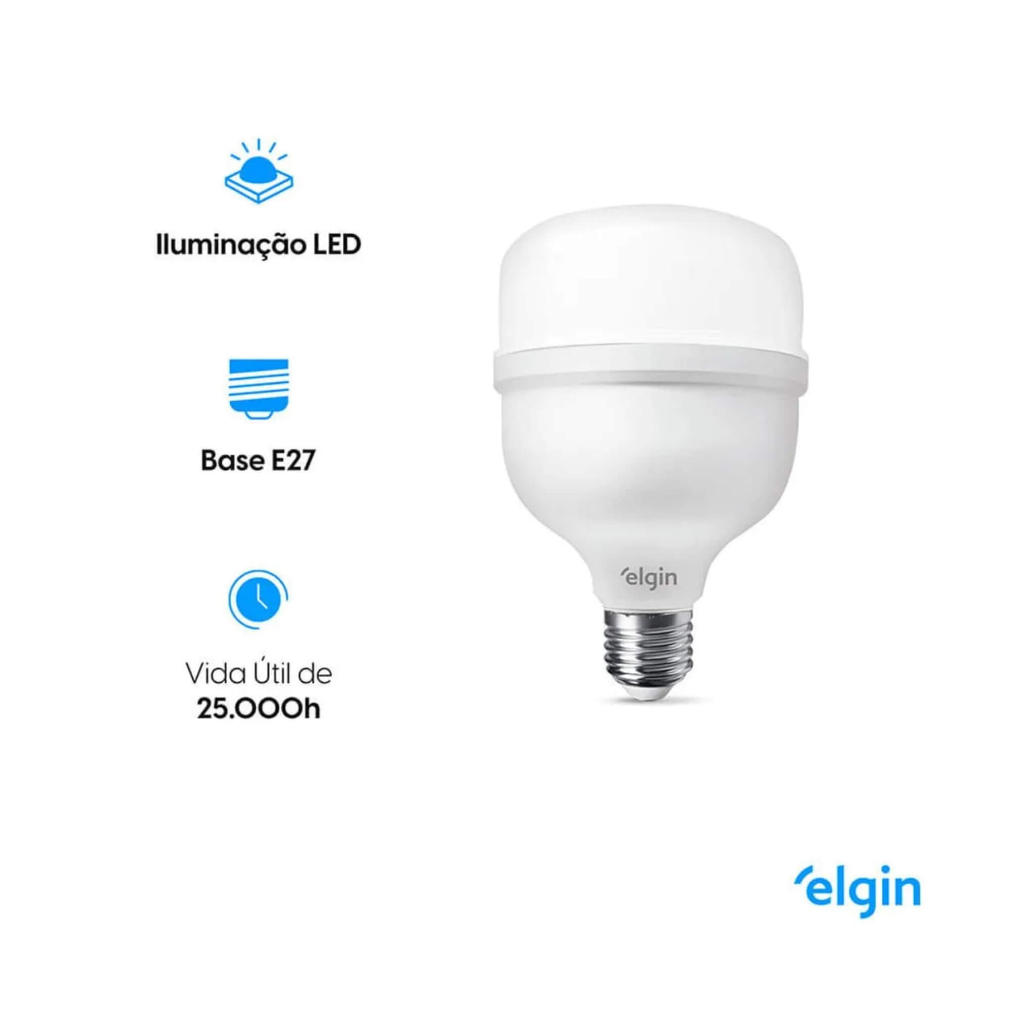Lâmpada LED Super Bulbo 50W 6.500K Bivolt Elgin - 48LSB50FLD00