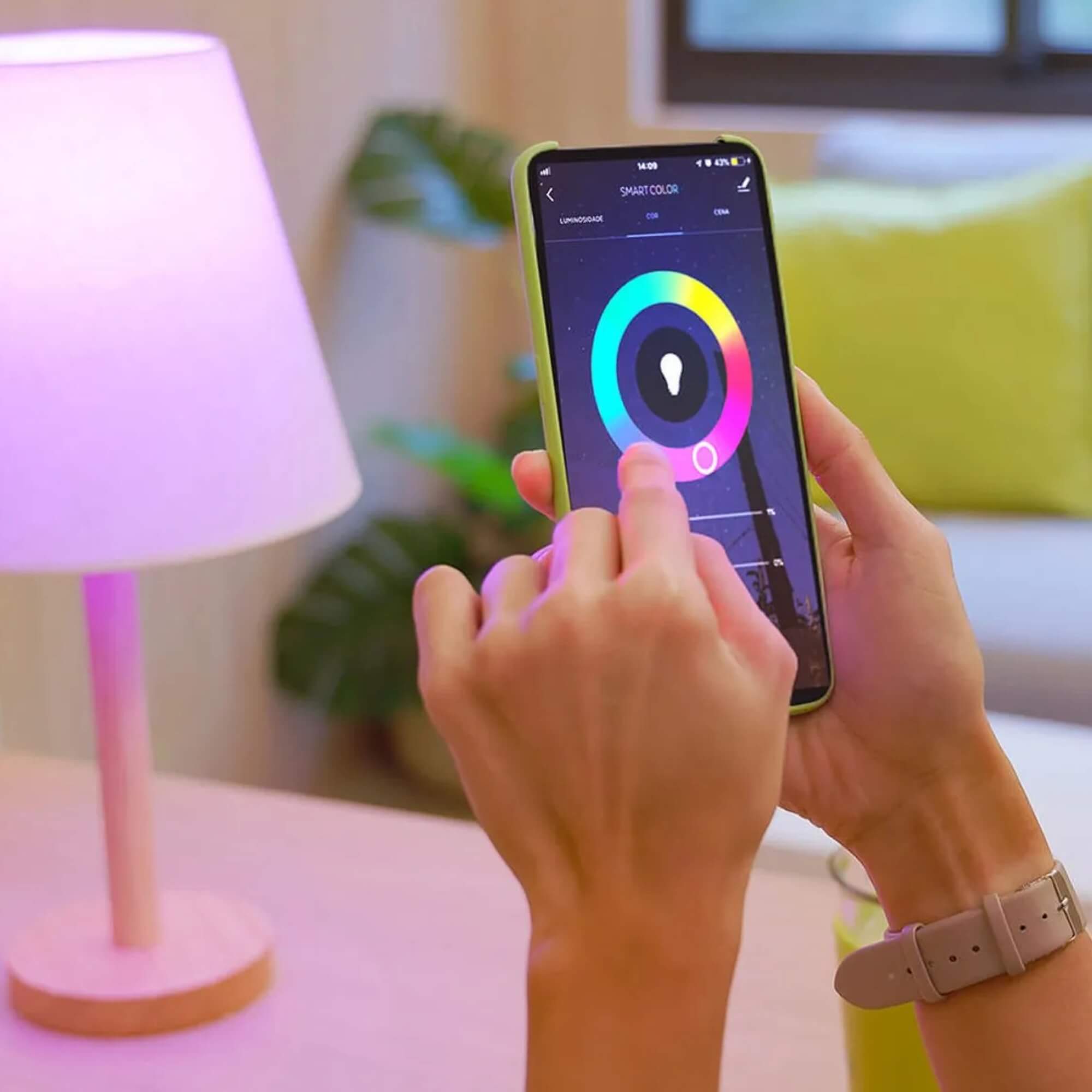 Lâmpada Smart Led A60 10W Compatível com Alexa e Google Home Bivolt Elgin - 48BLEDWIFI00